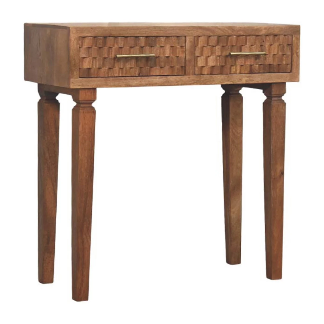 Artisan Furniture Massivholz Arno Konsolentisch in Golden Teak Braun - Image 3