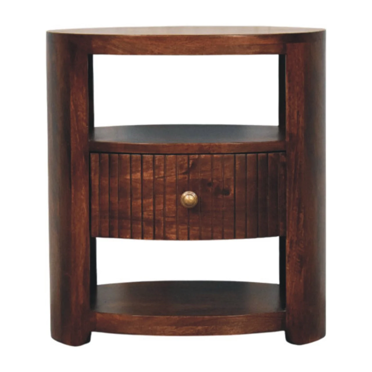 Artisan Furniture Massivholz Bordeaux Nachttisch Braun
