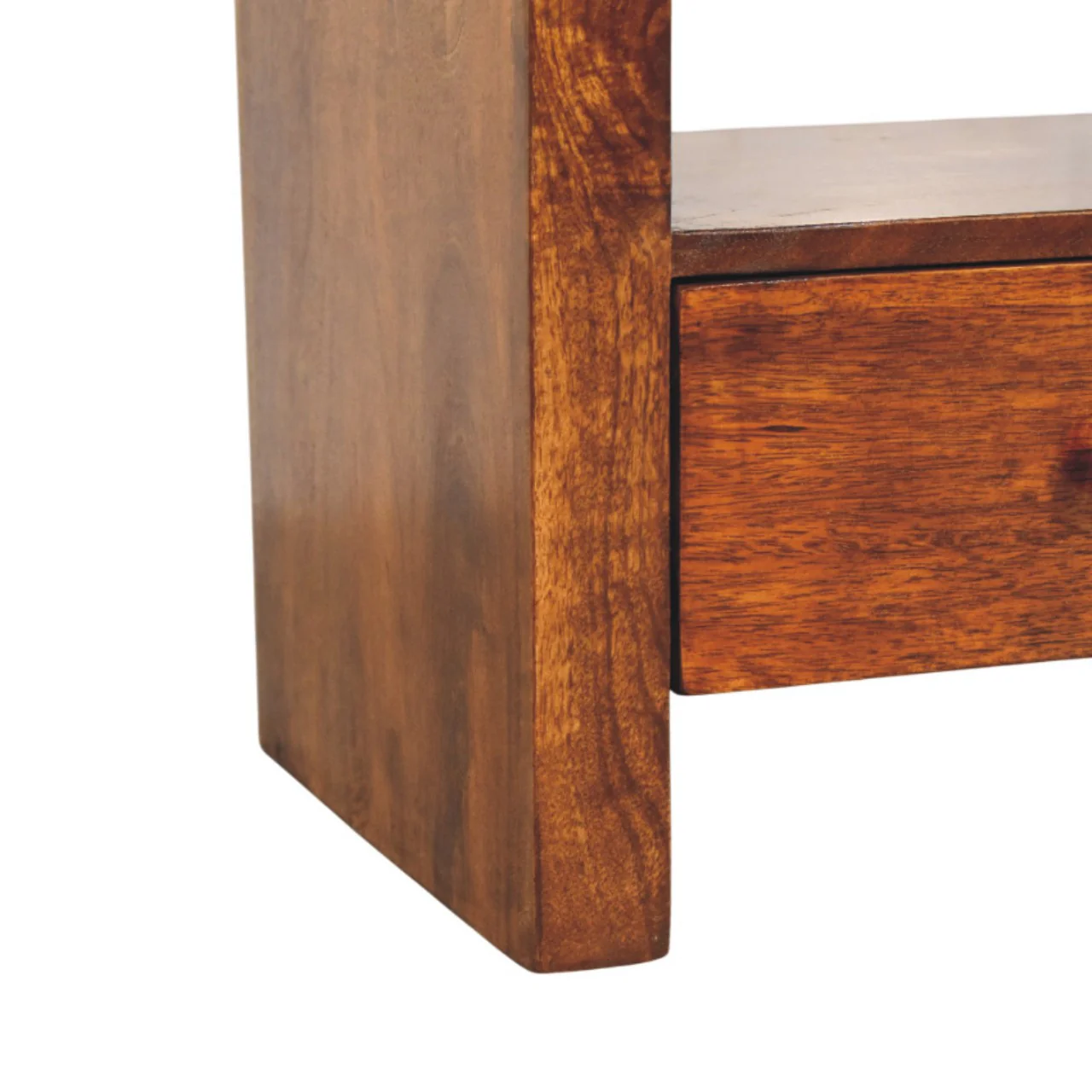 Artisan Furniture Massivholz Darcy 3-Schubladen offenes Regal Kastanien Medieneinheit, Braun - Image 8