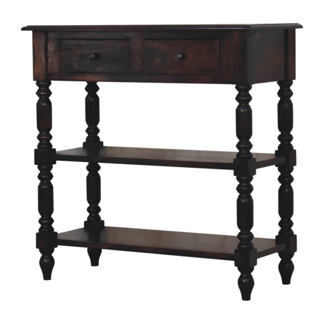 Artisan Furniture Massivholz Gedrechselte Beine Kirsche Beistelltisch Braun - Image 3