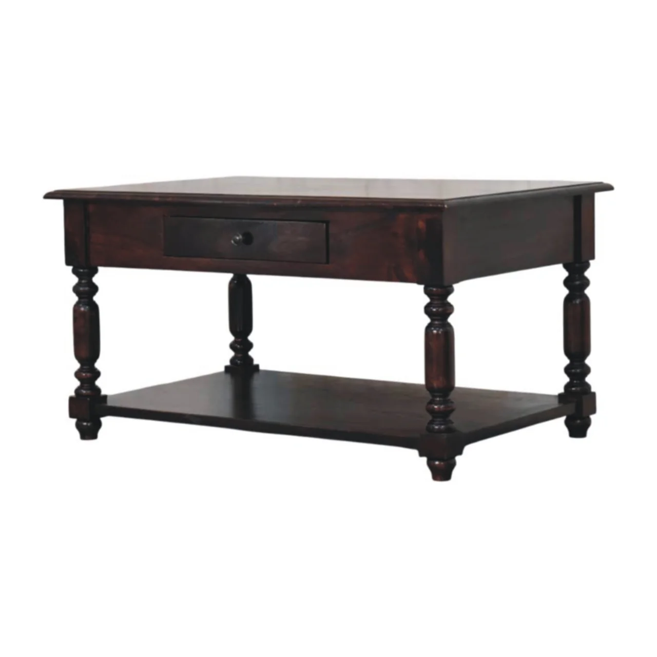 Artisan Furniture Massivholz gedrechselte Beine Kirschholz-Konsolentisch Braun - Image 2