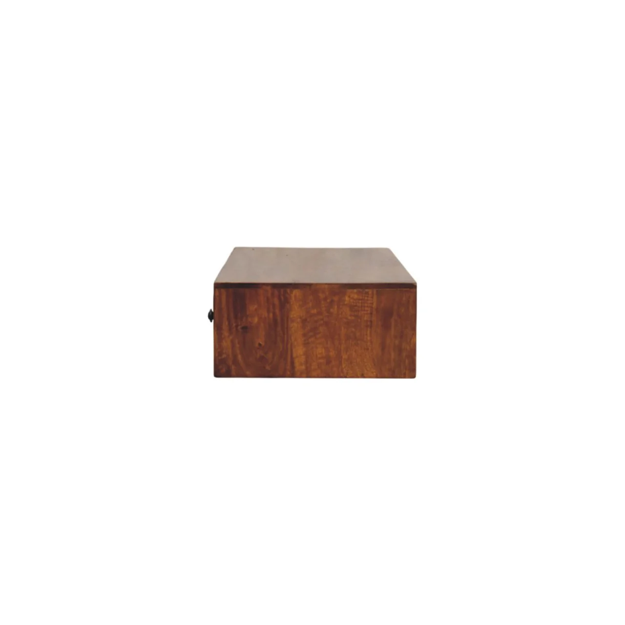 Artisan Furniture Massivholz Lunar 2-Schubladen Kastanien wandmontierte Konsole, Braun - Image 11