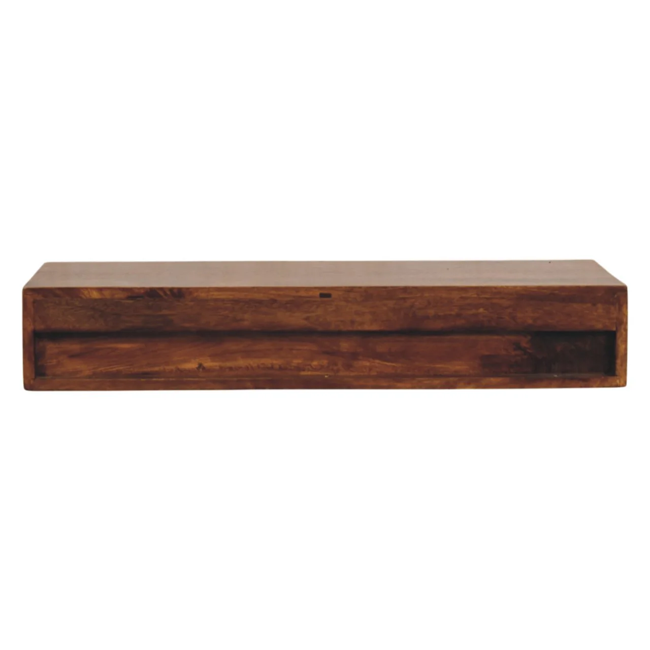 Artisan Furniture Massivholz Lunar 2-Schubladen Kastanien wandmontierte Konsole, Braun - Image 12