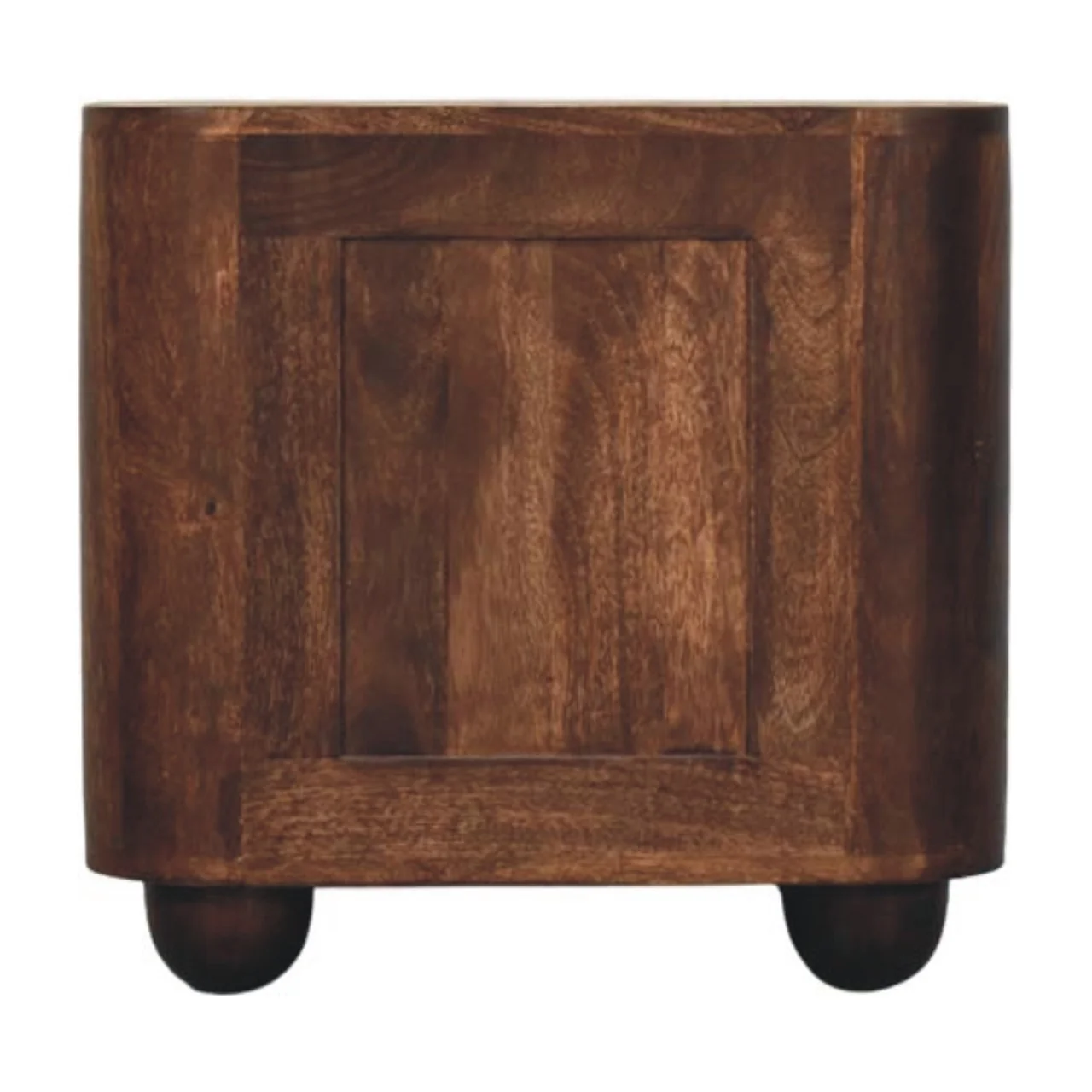 Artisan Furniture Massivholz Marlowe gerillter Nachttisch, 2 Schubladen, Dunkelbraun - Image 12