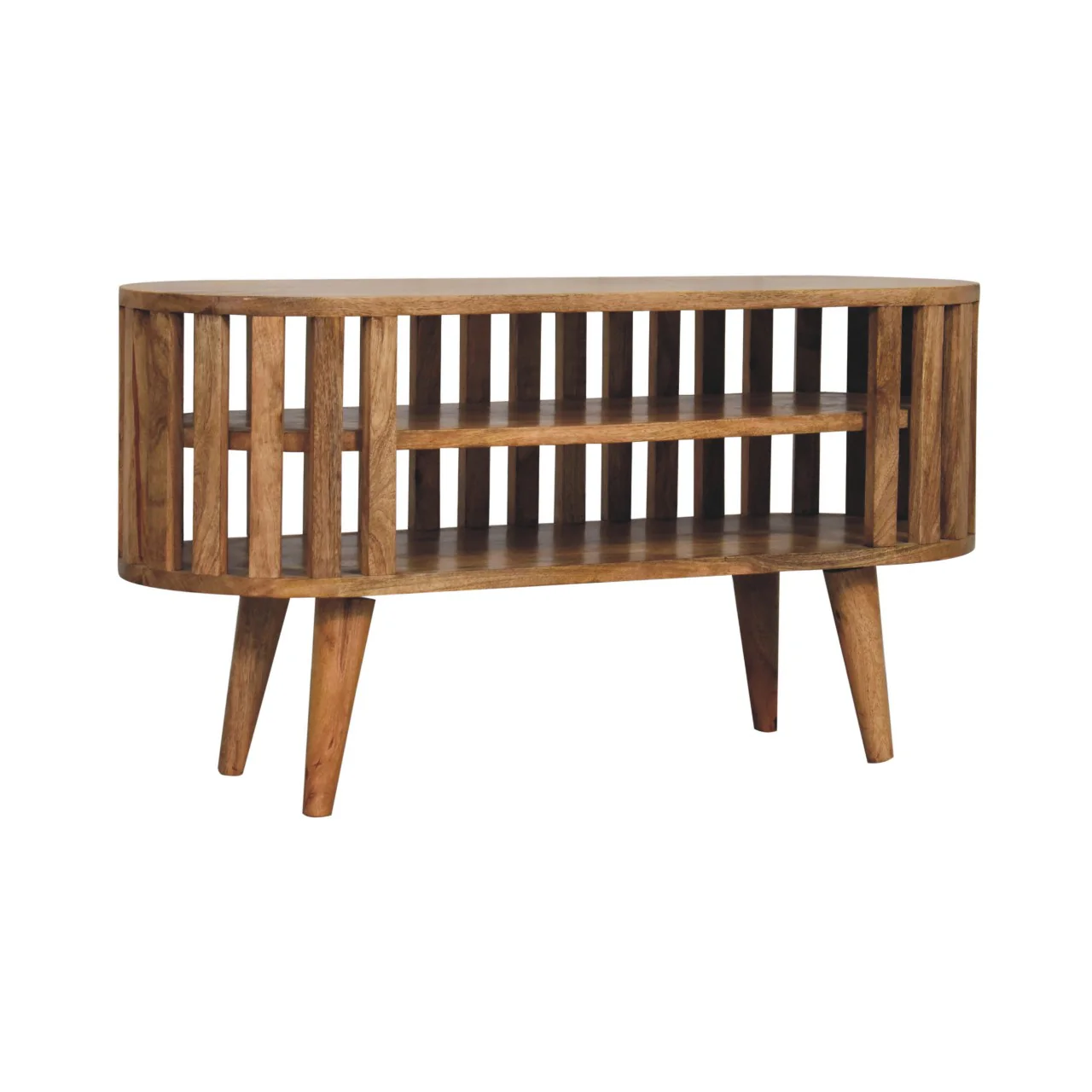 Artisan Furniture Massivholz Mini Ariella Medieneinheit, 2 Regale, Beige - Image 5