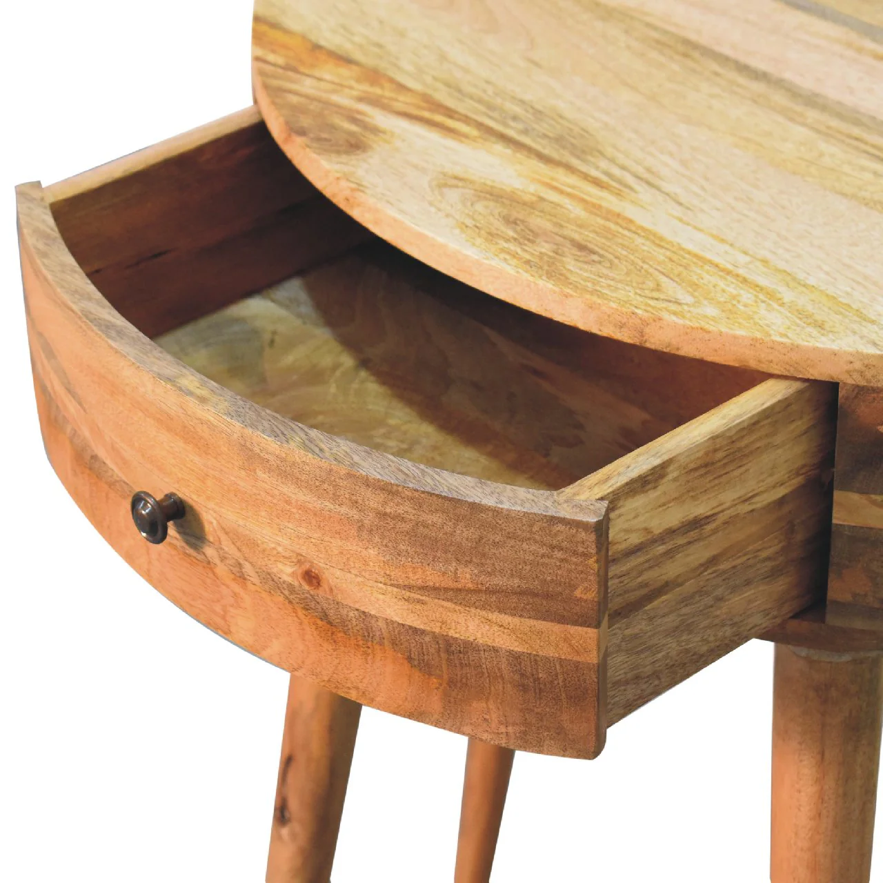 Artisan Furniture Massivholz Odyssey eichenähnlicher Konsolentisch, 1 Schublade, Beige - Image 9