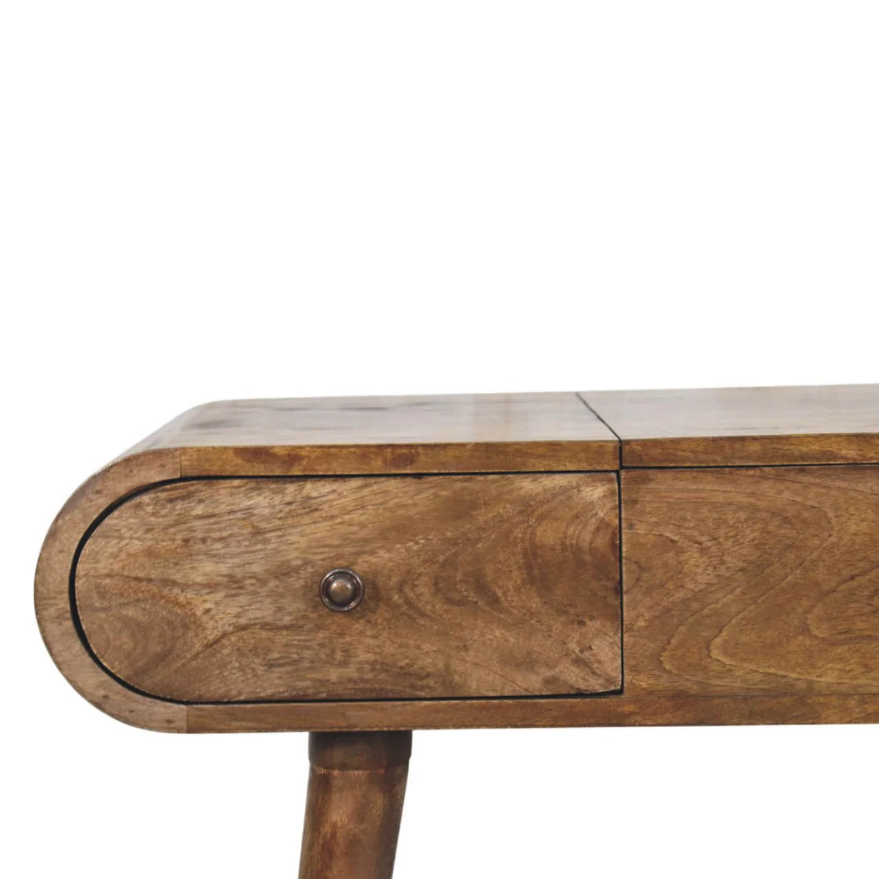 Artisan Furniture Massivholz-Schminktisch mit geschwungenen Kanten, braun - Image 6