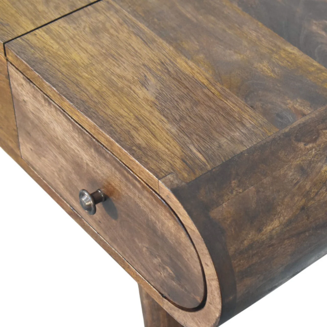 Artisan Furniture Massivholz-Schminktisch mit geschwungenen Kanten, braun - Image 7