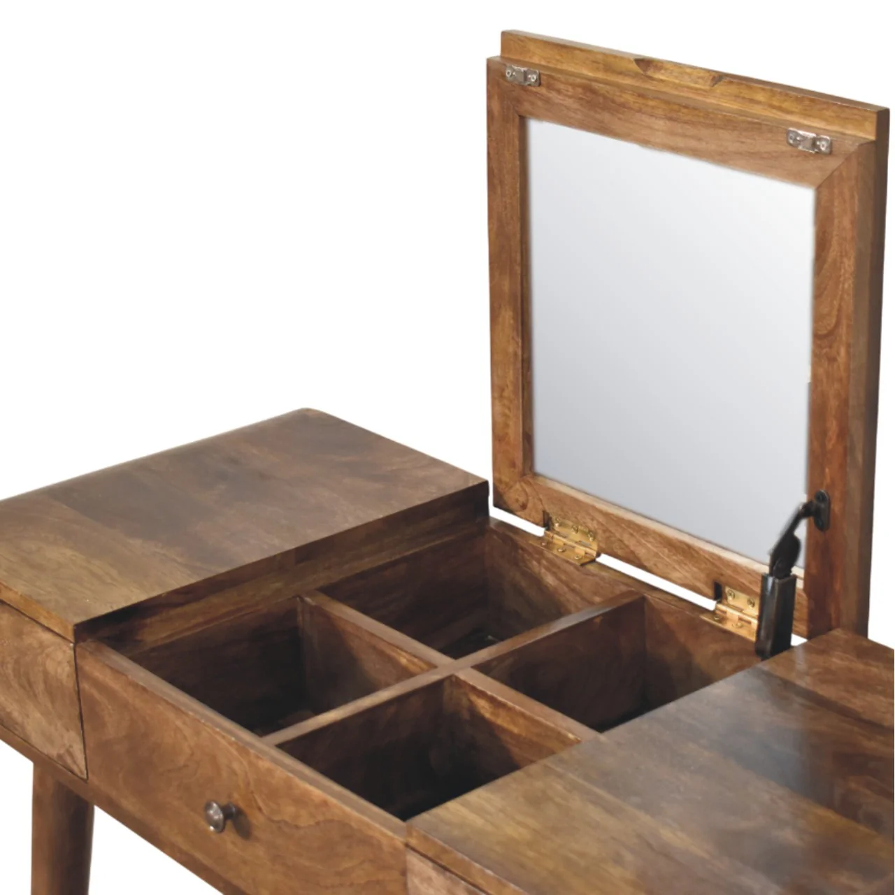 Artisan Furniture Massivholz-Schminktisch mit geschwungenen Kanten, braun - Image 8