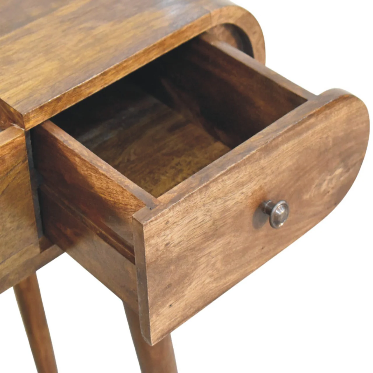 Artisan Furniture Massivholz-Schminktisch mit geschwungenen Kanten, braun - Image 9
