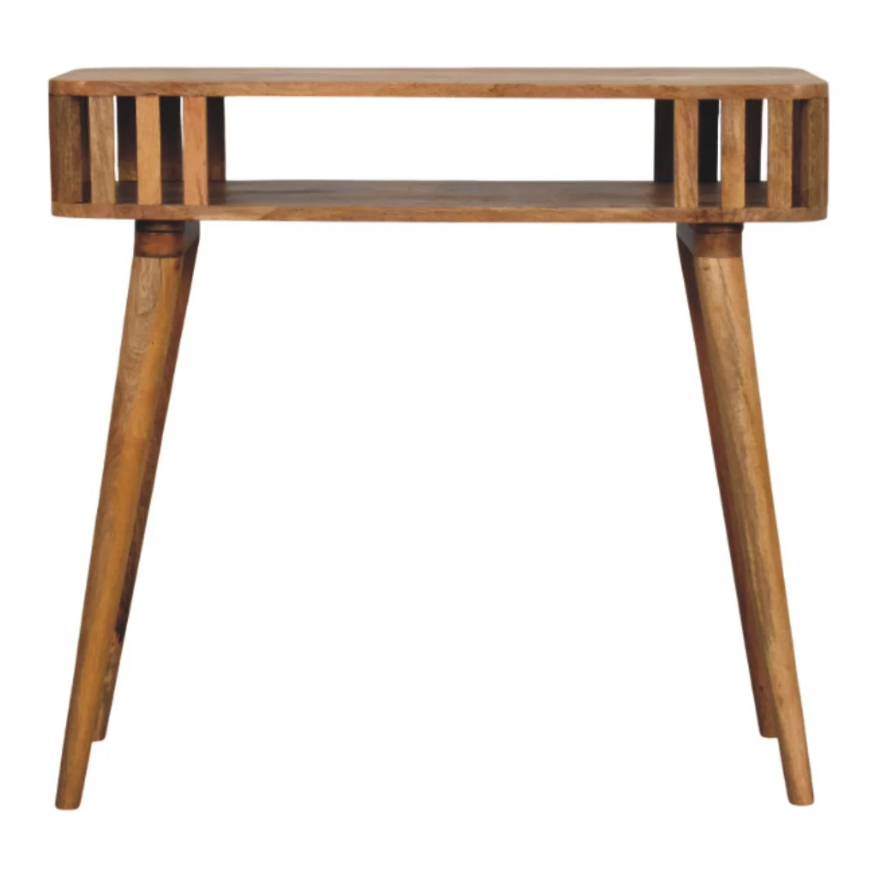 Artisan Furniture Massivholz Slatted Oak-ish Konsole Braun