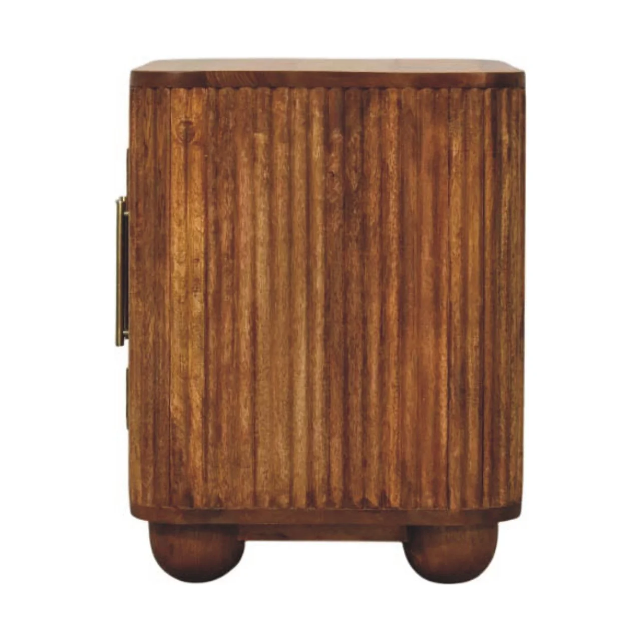 Artisan Furniture Massivholz Solis gerilltes Mini-Sideboard, 2 Türen, 2 Regale, Beige - Image 11