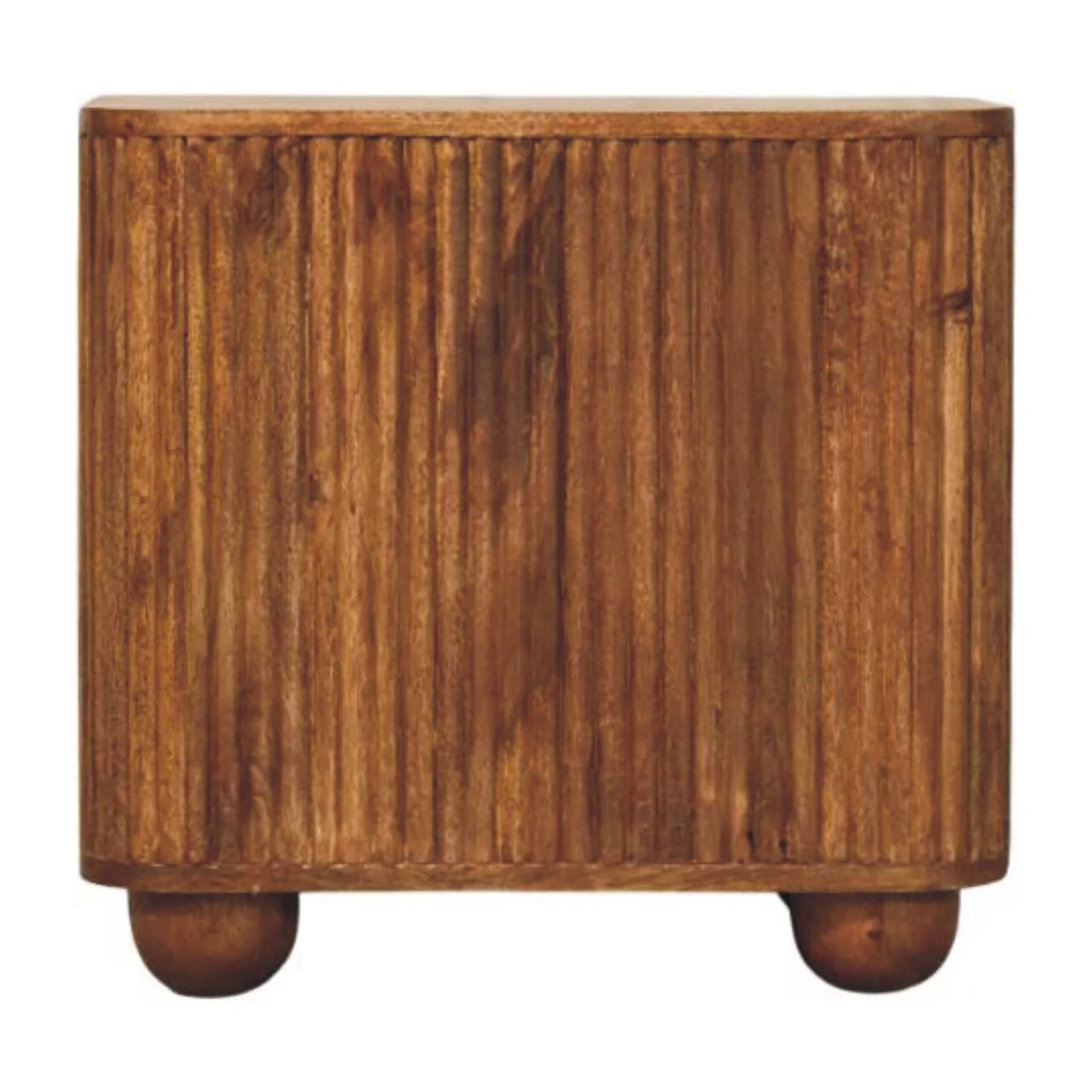Artisan Furniture Massivholz Solis gerilltes Mini-Sideboard, 2 Türen, 2 Regale, Beige - Image 12