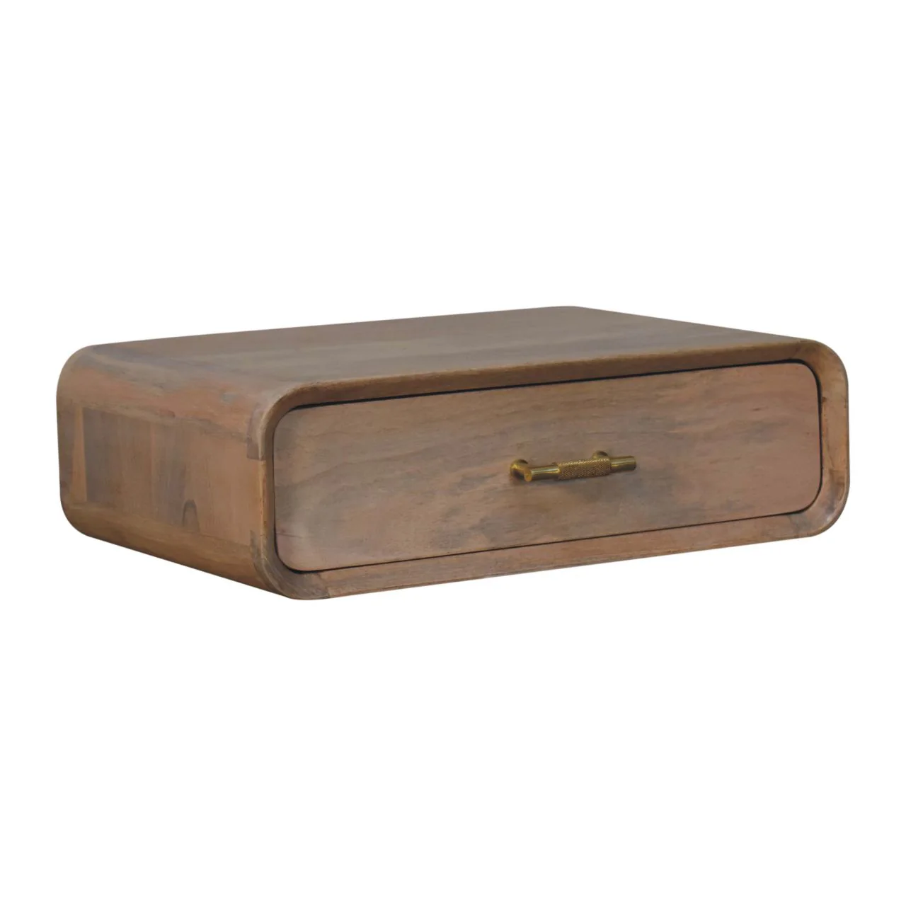 Artisan Furniture Massivholz Sonoma T-Bar Wandmontierter Nachttisch Braun - Image 3