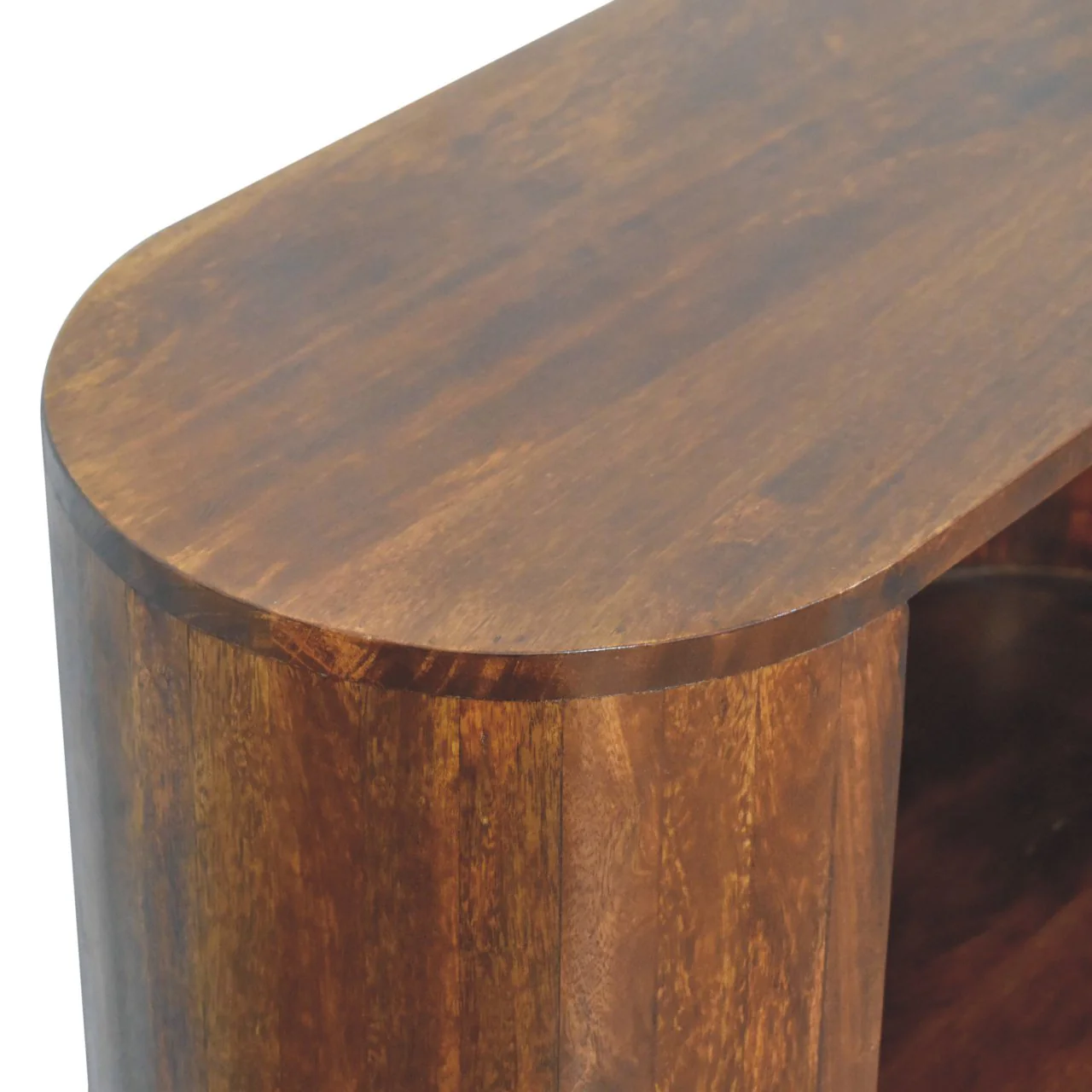 Artisan Furniture Massivholz T-Bar Cortez Kastanien Offenes Fach Schrank, 1 Schublade, 1 Regal - Image 8