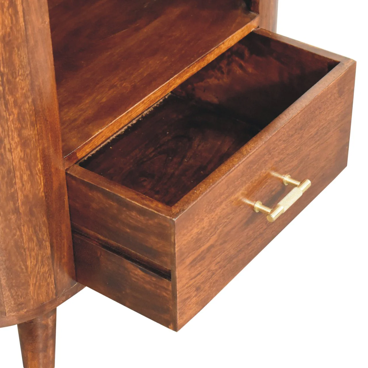Artisan Furniture Massivholz T-Bar Cortez Kastanien Offenes Fach Schrank, 1 Schublade, 1 Regal - Image 9