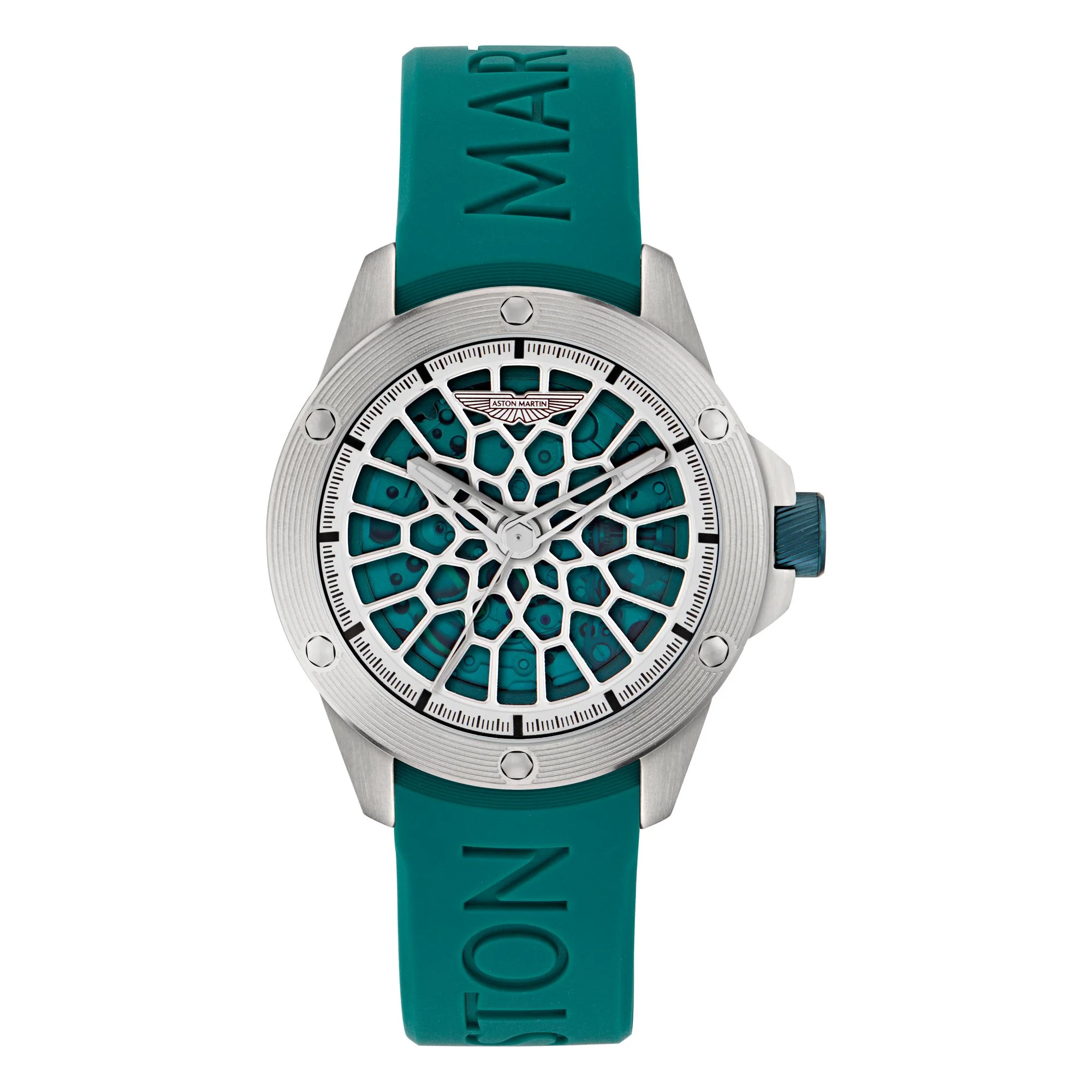 ASTON MARTIN Herren Automatik Uhr Armbanduhr AML THRILL MTRR1F501 Silikon