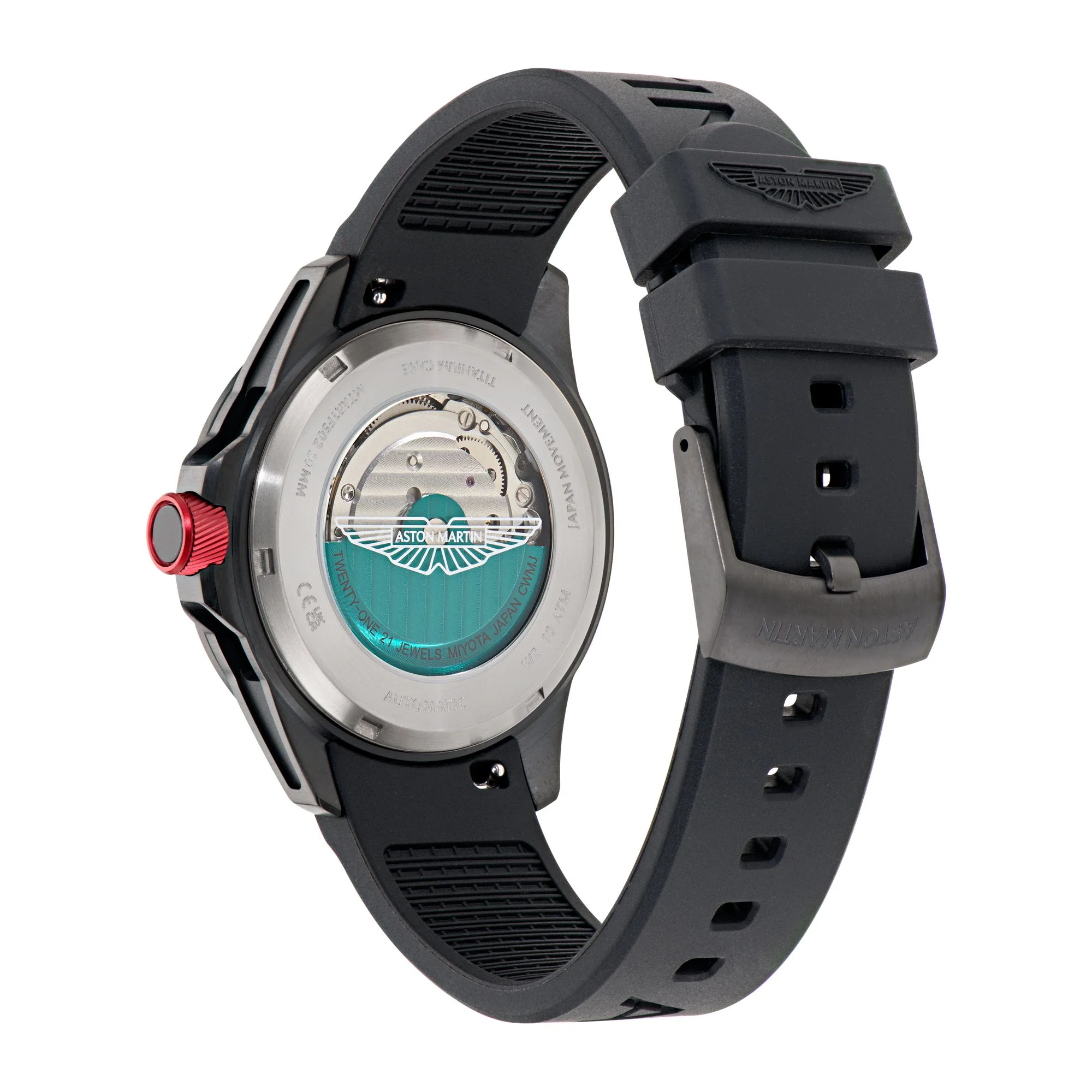 ASTON MARTIN Herren Automatik Uhr Armbanduhr AML THRILL MTRR1F502 Silikon - Image 3