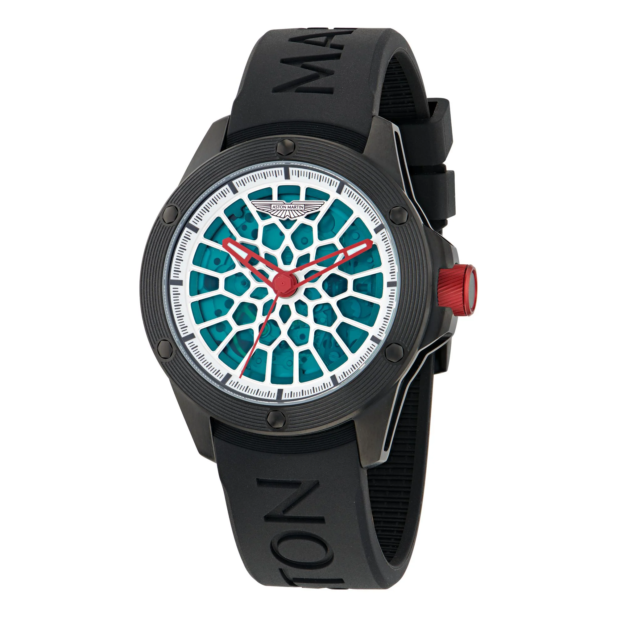 ASTON MARTIN Herren Automatik Uhr Armbanduhr AML THRILL MTRR1F502 Silikon - Image 4