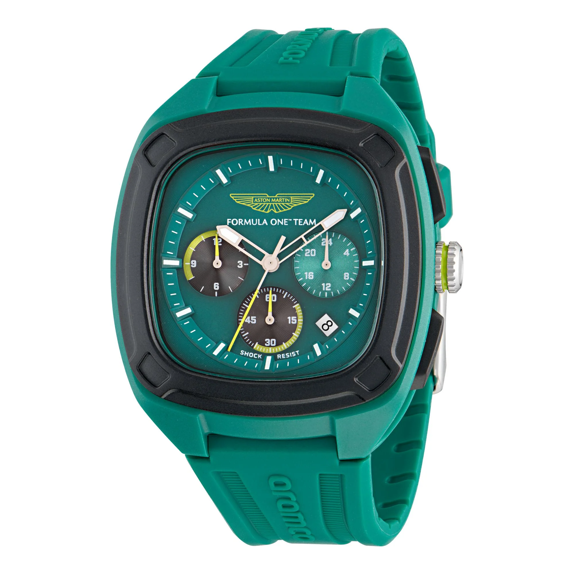 ASTON MARTIN Herren Uhr Analog Quarz AM FORMULA 1 MTFO1F501 Silikon - Image 4
