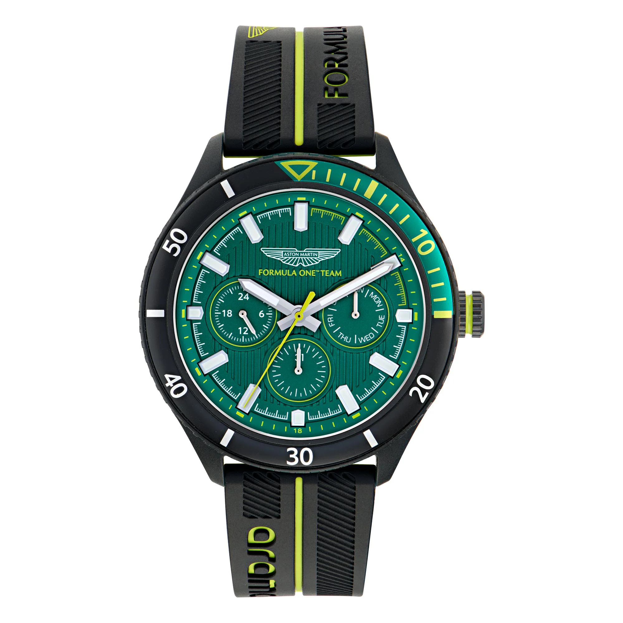 ASTON MARTIN Herren Uhr Analog Quarz AM FORMULA 1 MTFP1F503 Silikon - Image 2