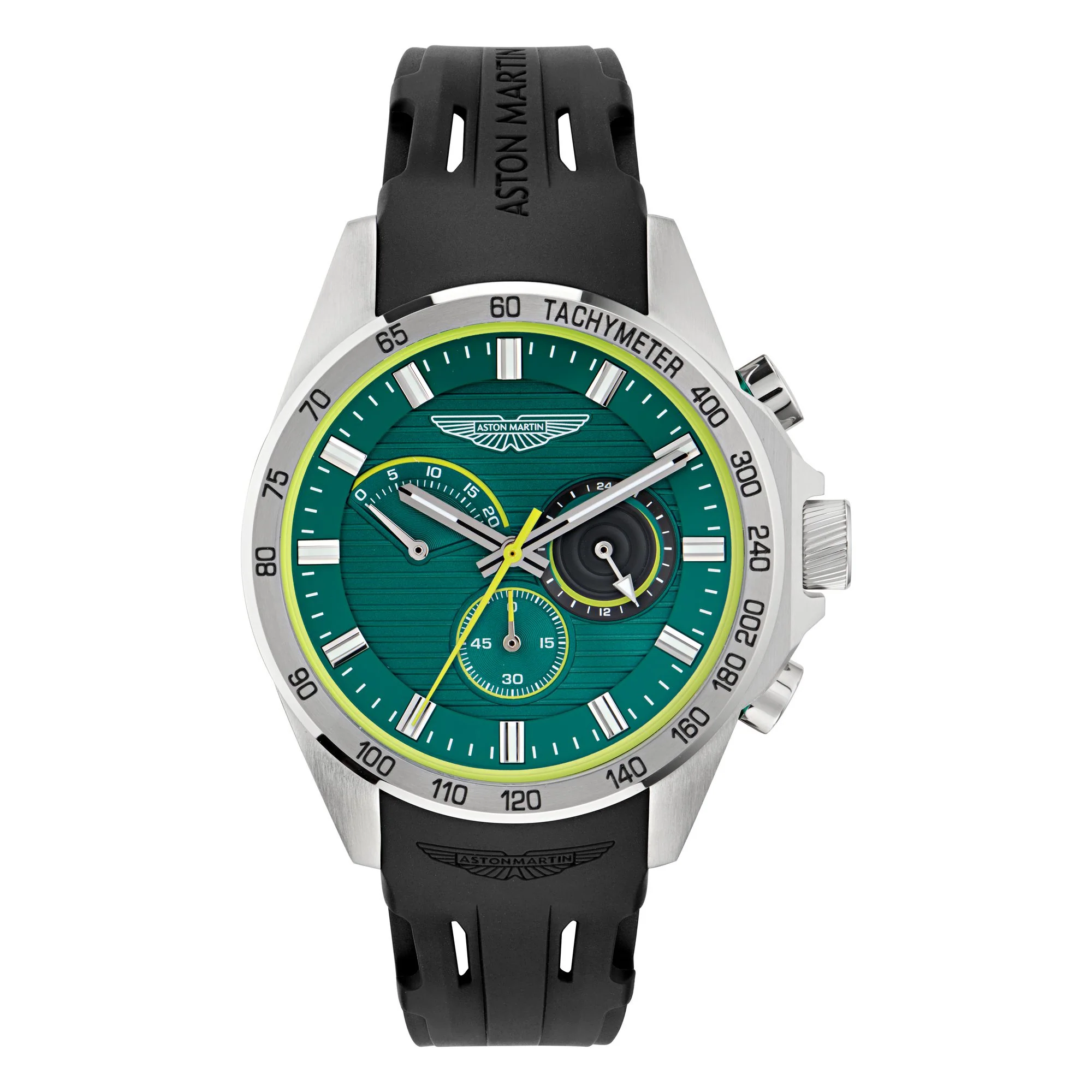 ASTON MARTIN Herren Uhr Chronograph Armbanduhr AML THRILL MTRH1F502 Silikon