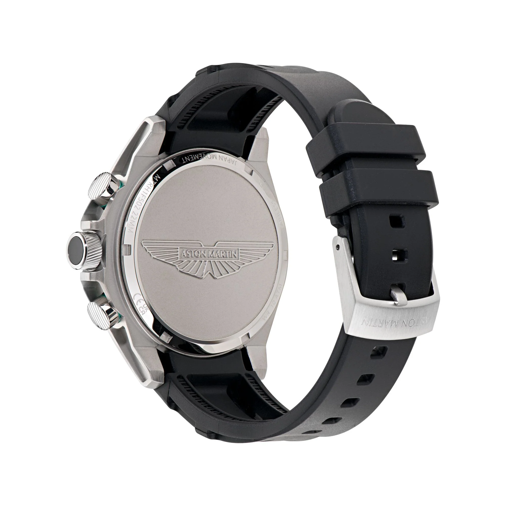 ASTON MARTIN Herren Uhr Chronograph Armbanduhr AML THRILL MTRH1F502 Silikon - Image 3