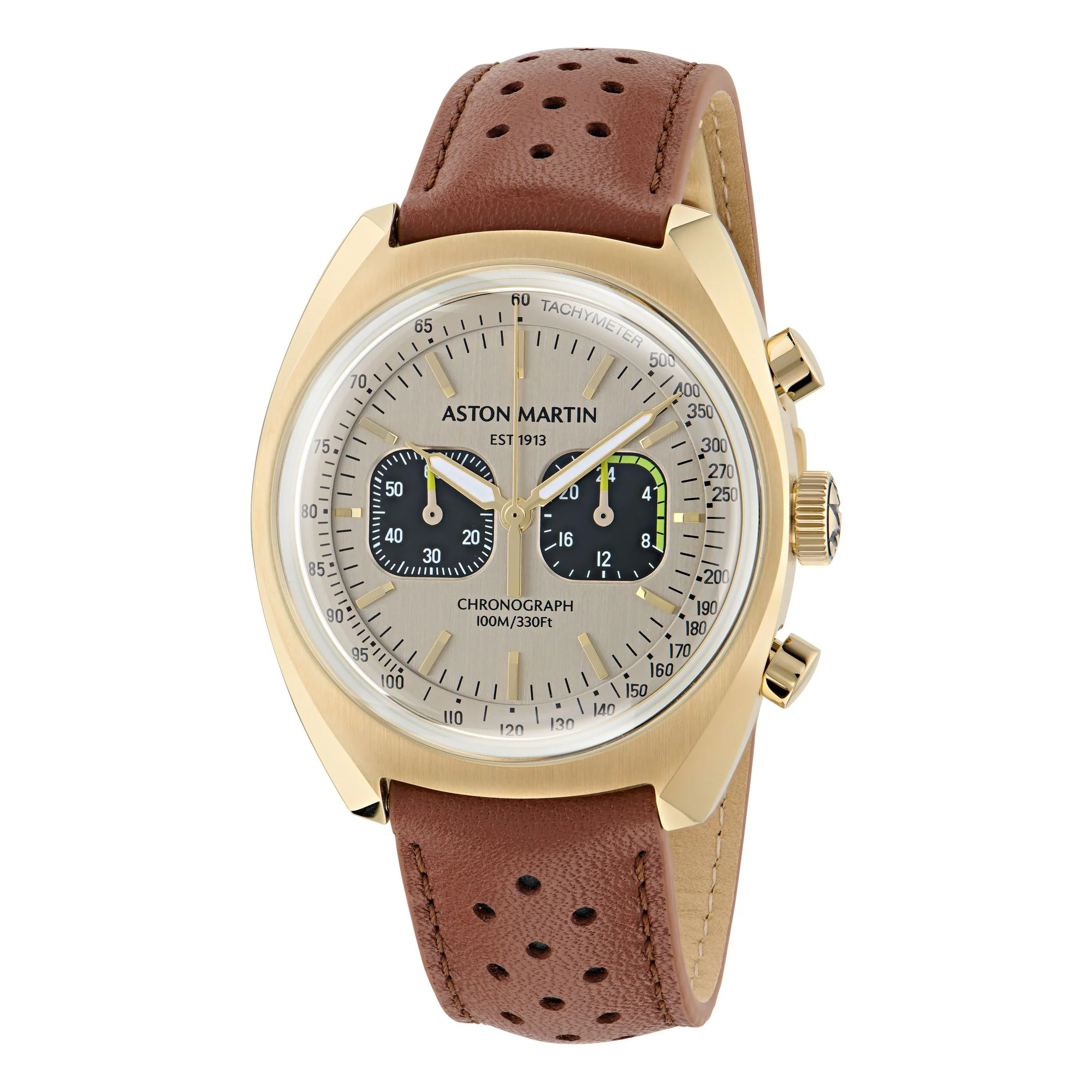 ASTON MARTIN Herren Uhr Chronograph Armbanduhr AML TIMELESS MTTS2F502 Leder - Image 3