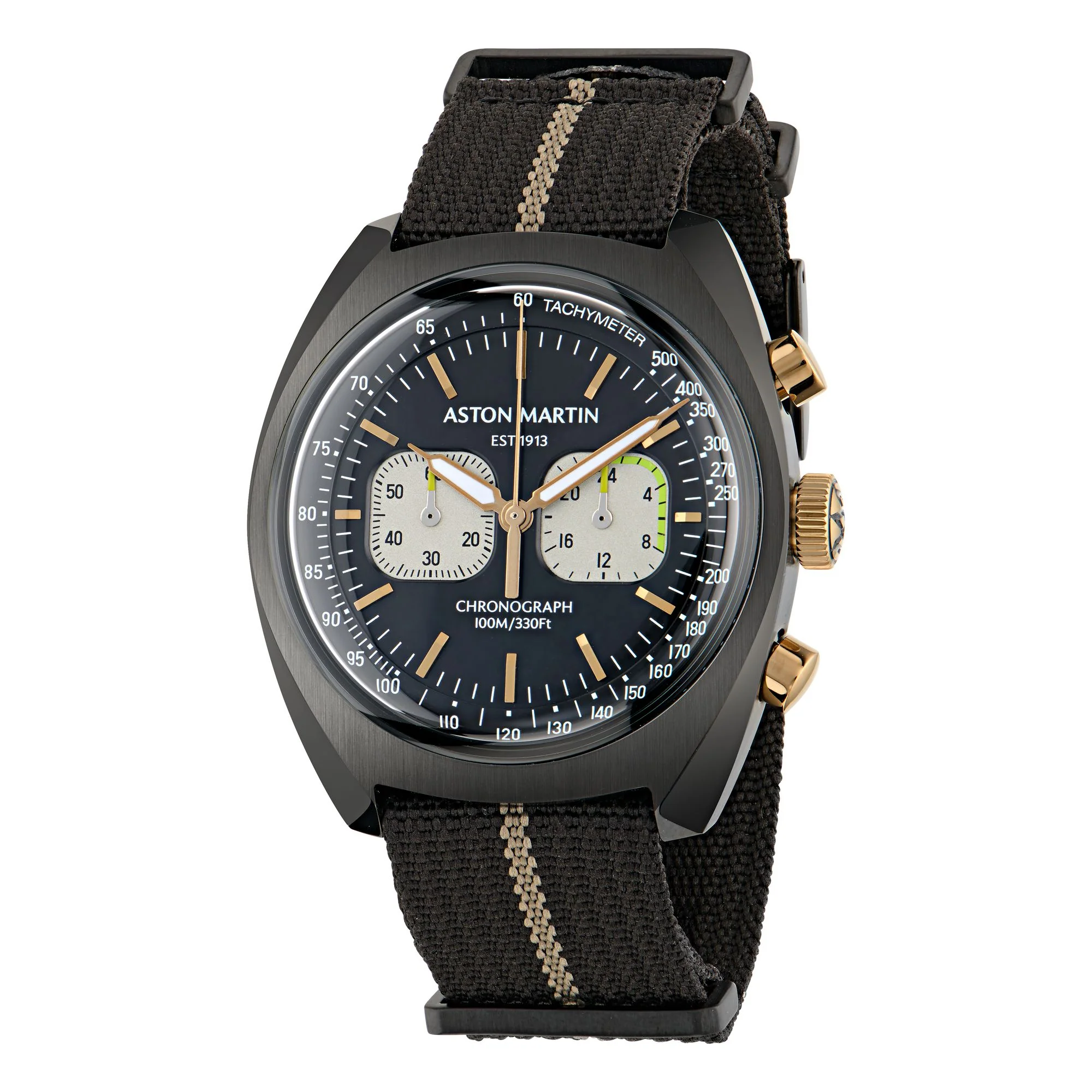 ASTON MARTIN Herren Uhr Chronograph Armbanduhr AML TIMELESS MTTS2F504 Nylon - Image 3