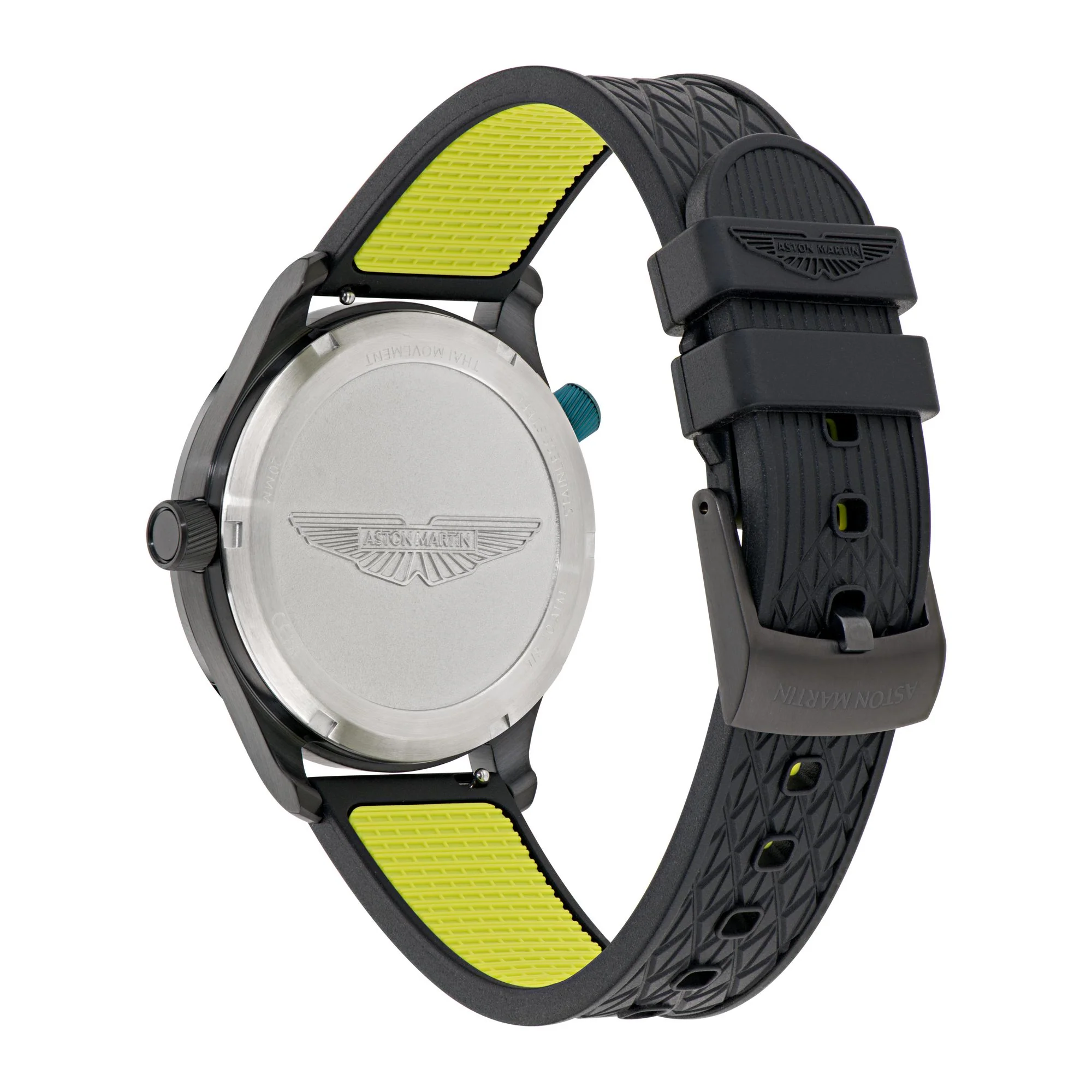 ASTON MARTIN Herren Uhr GMT-Uhr Analog Quarz AML ICON MTIZ1F501 Silikon - Image 3