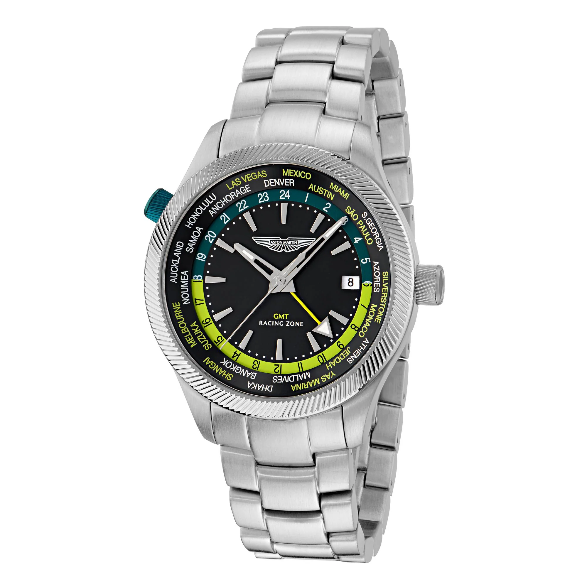 ASTON MARTIN Herren Uhr GMT-Uhr Analog Quarz AML ICON MTIZ1F503 - Image 4