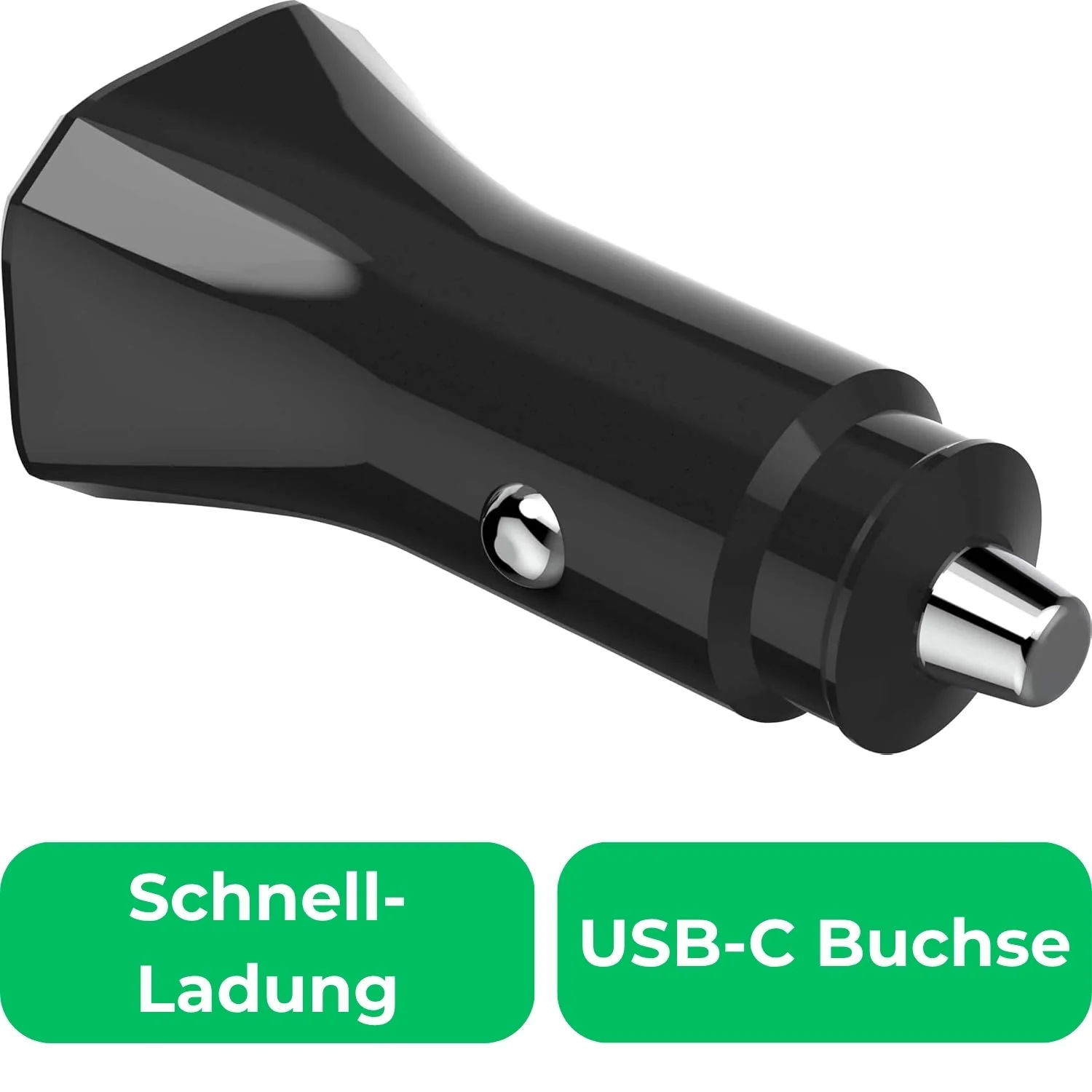 Auto Schnellladegerät ECO USB-C PD 25W Schwarz - Image 3