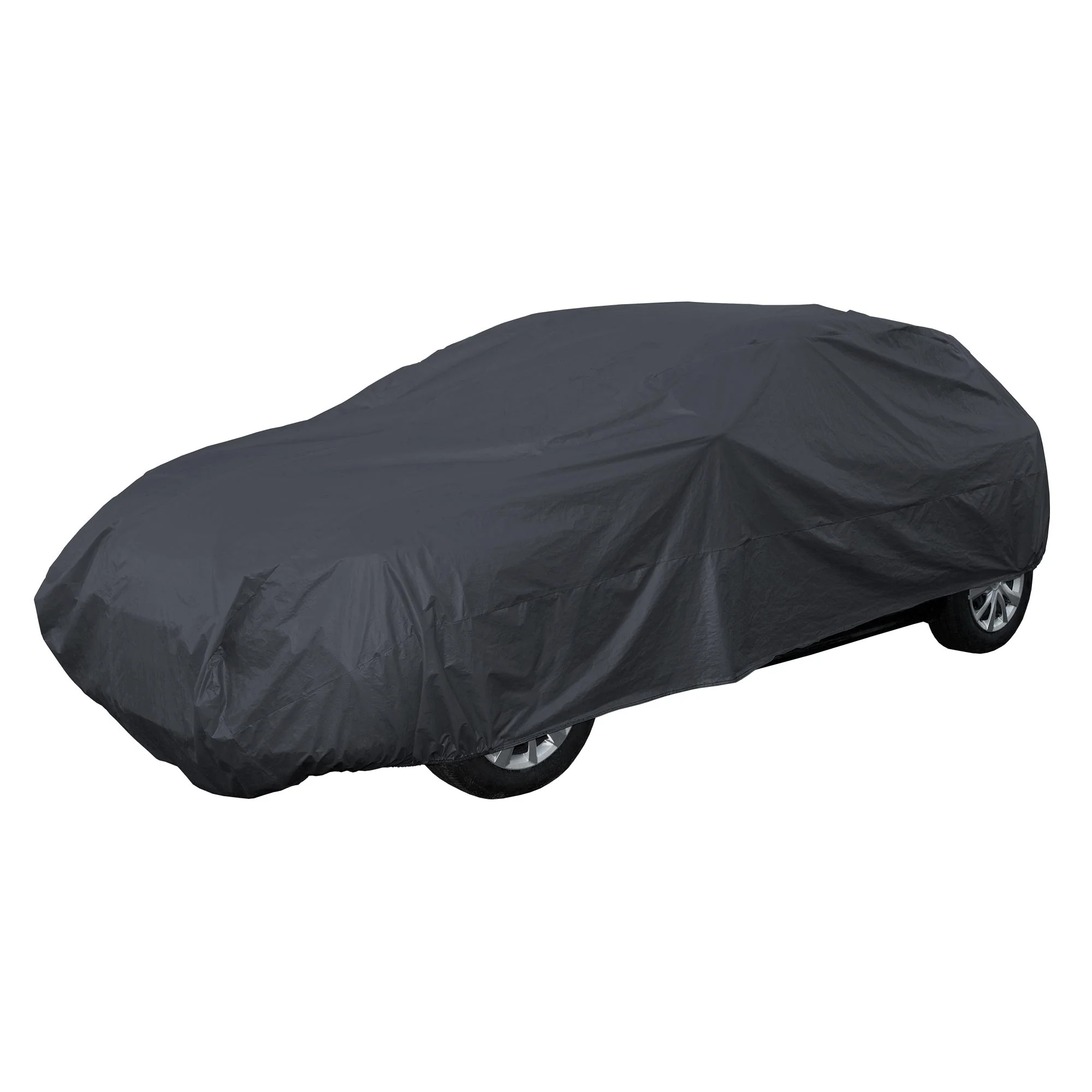 Autoabdeckung für Kleinwagen 320x155x112 cm Schwarz aus Vliesstoff