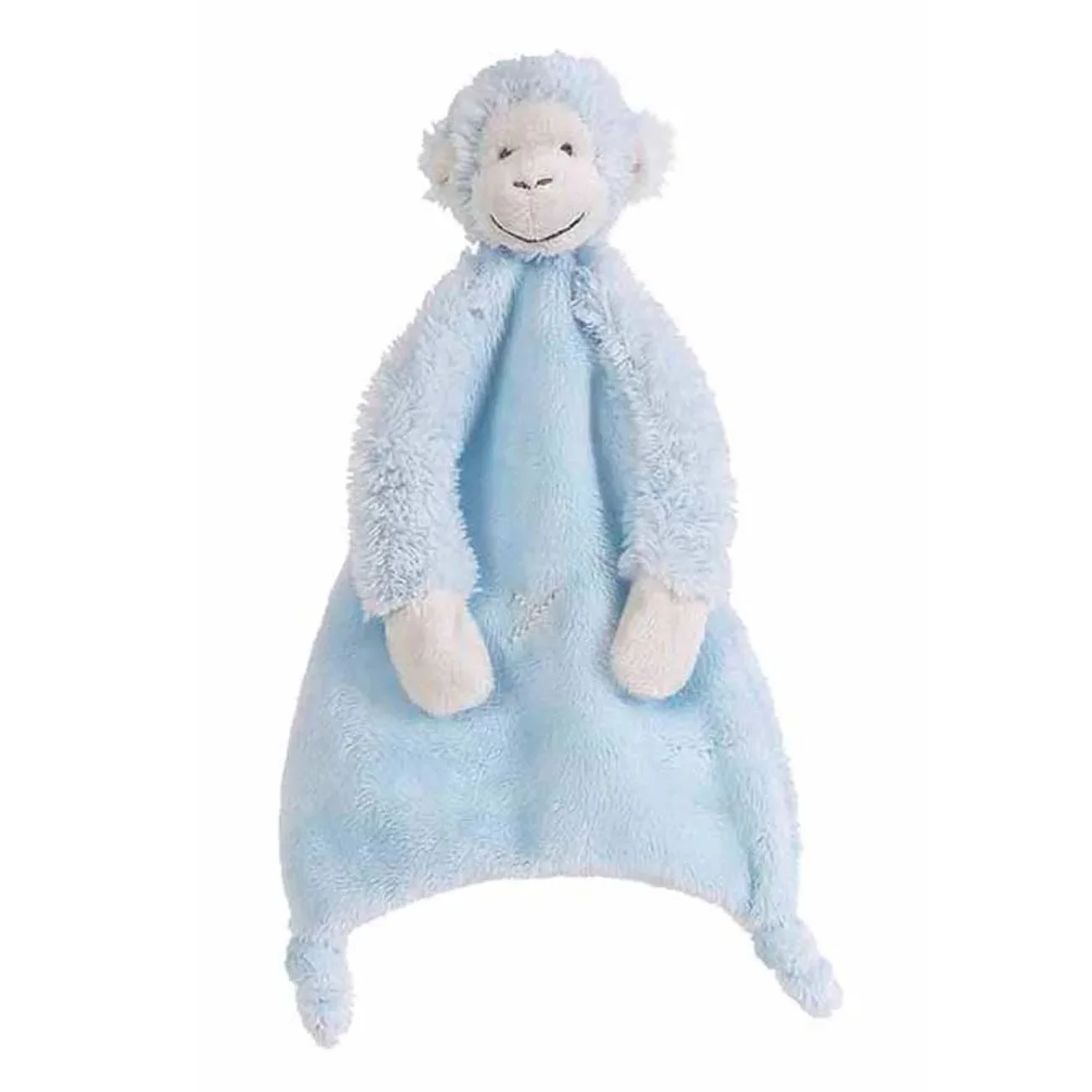 Baby Schmusetuch Affe Mickey blau – Kuscheltuch für Babys & Kleinkinder