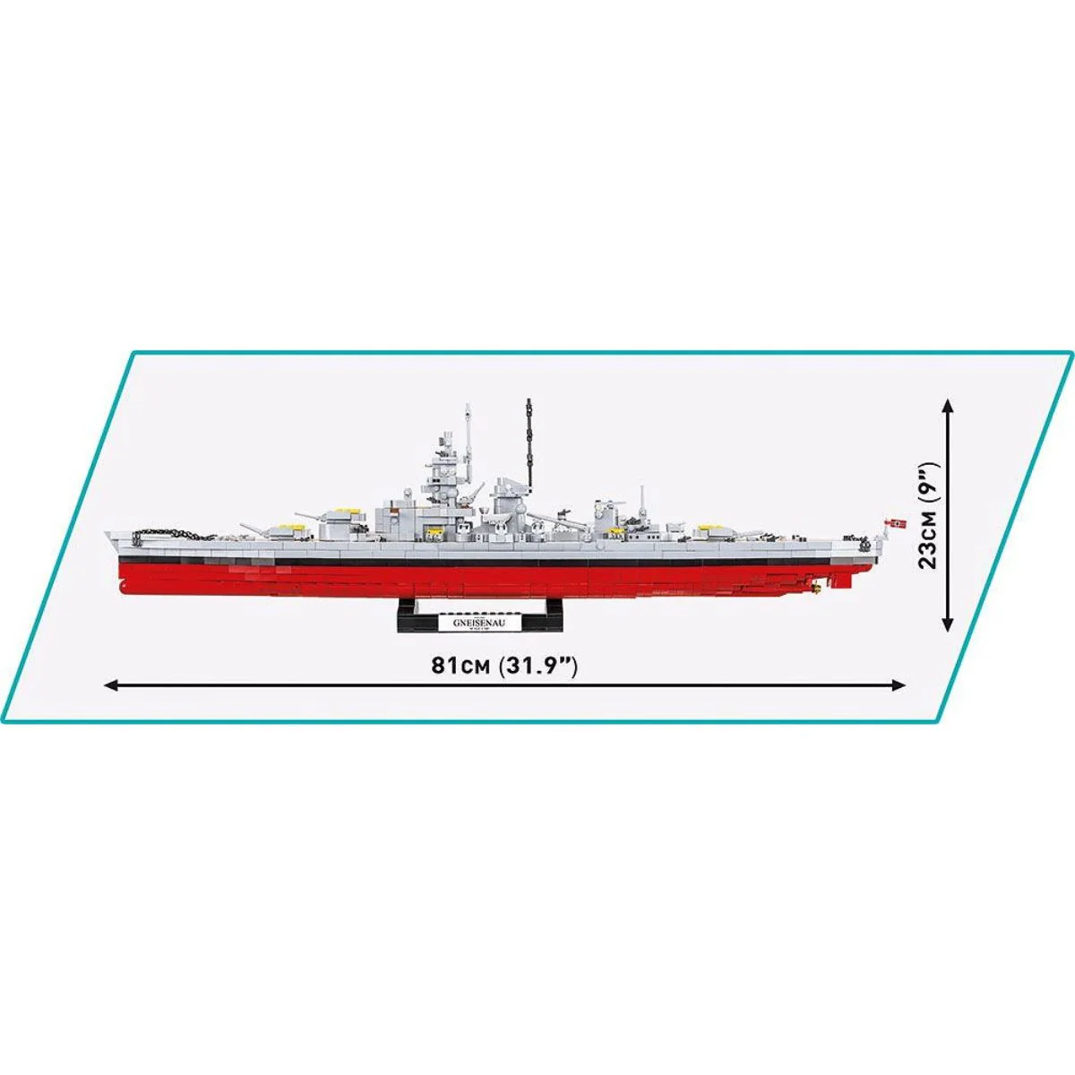 Battleship Gneisenau 1:300 2417 Teile - Image 4
