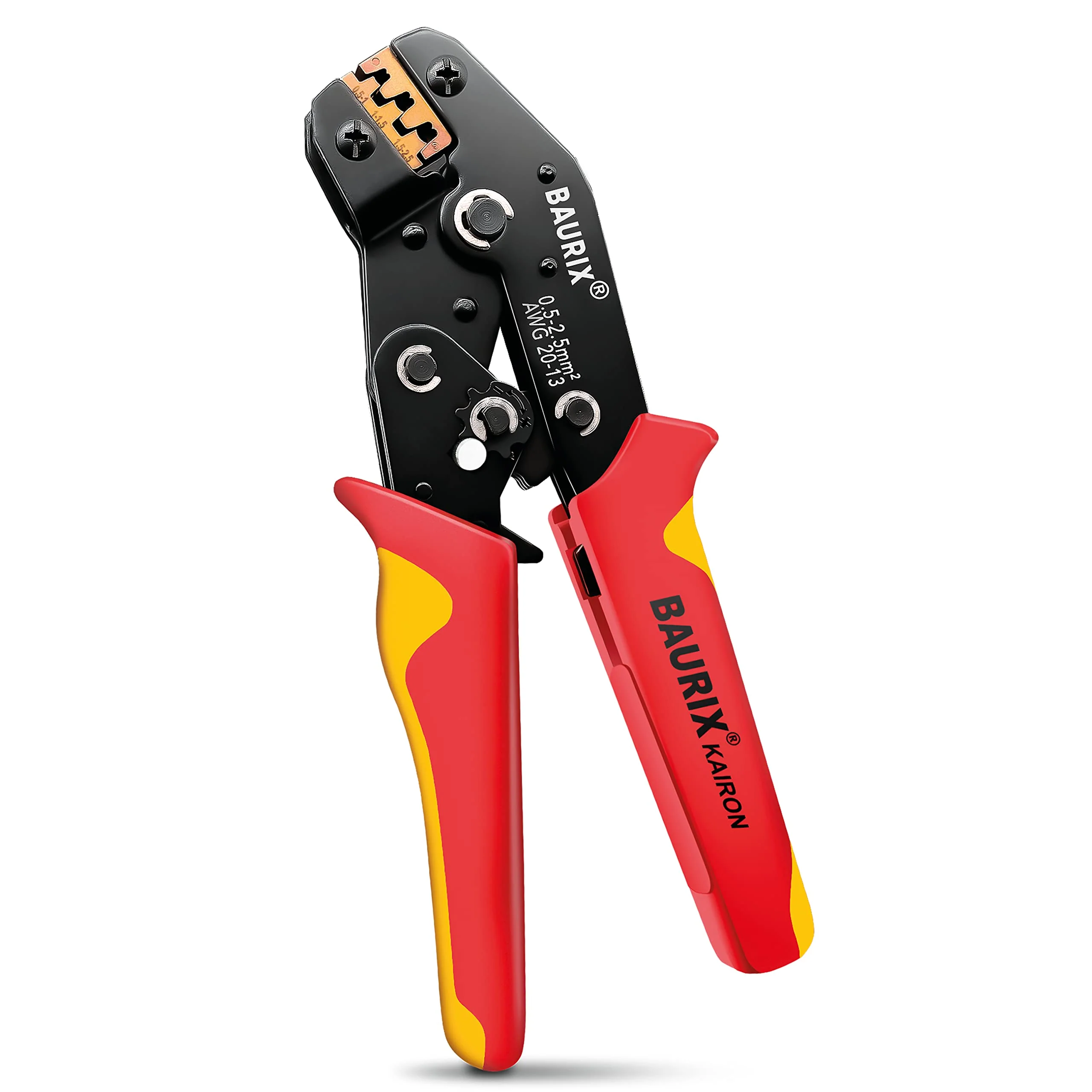 BAURIX® Crimpzange I Krimpzange für 0,50-2,50 mm² Steckverbinder I Crimpzange einzeln I - Image 3