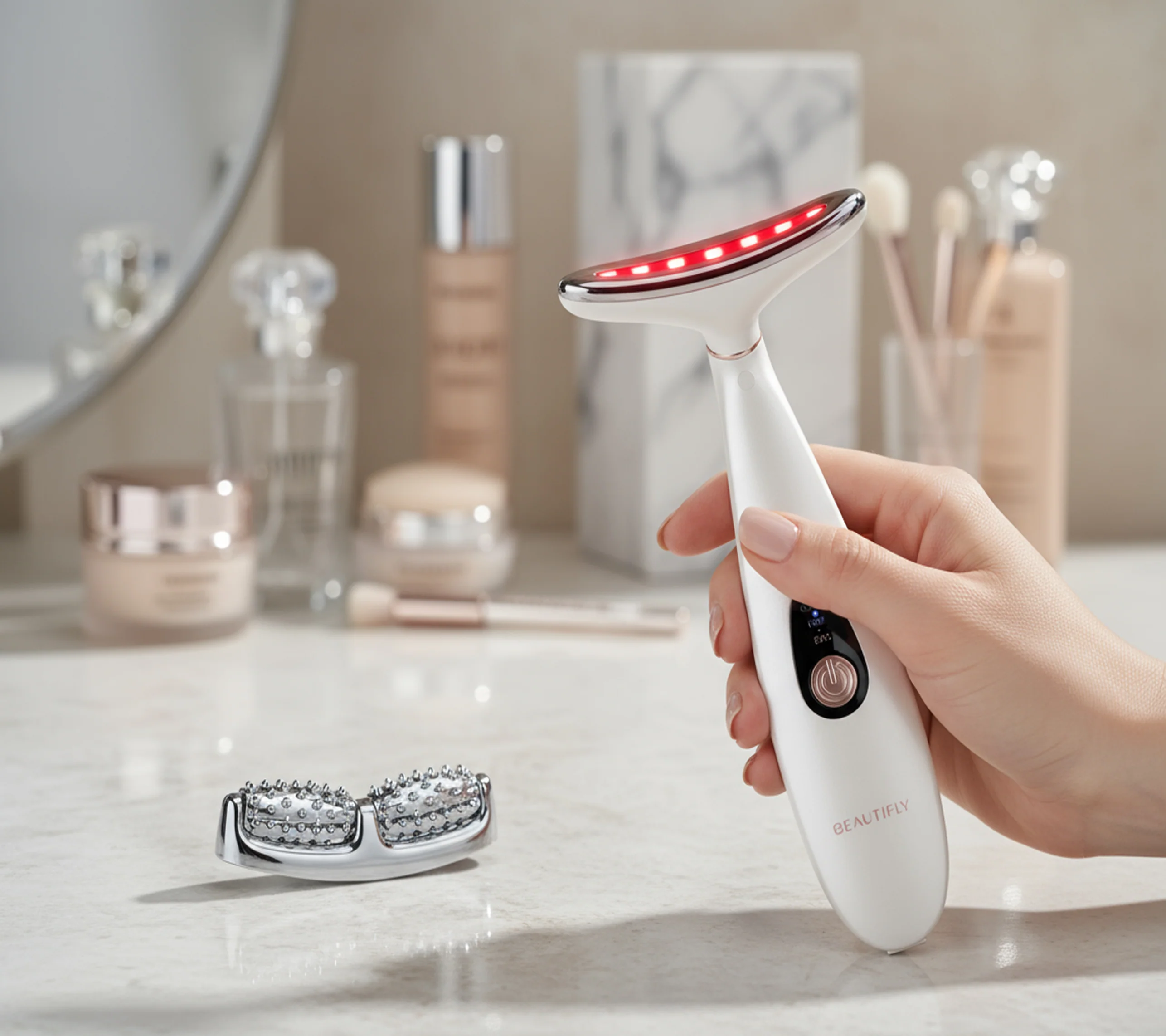 BEAUTIFLY LumaLift LED Lichttherapie und Massager - Image 3