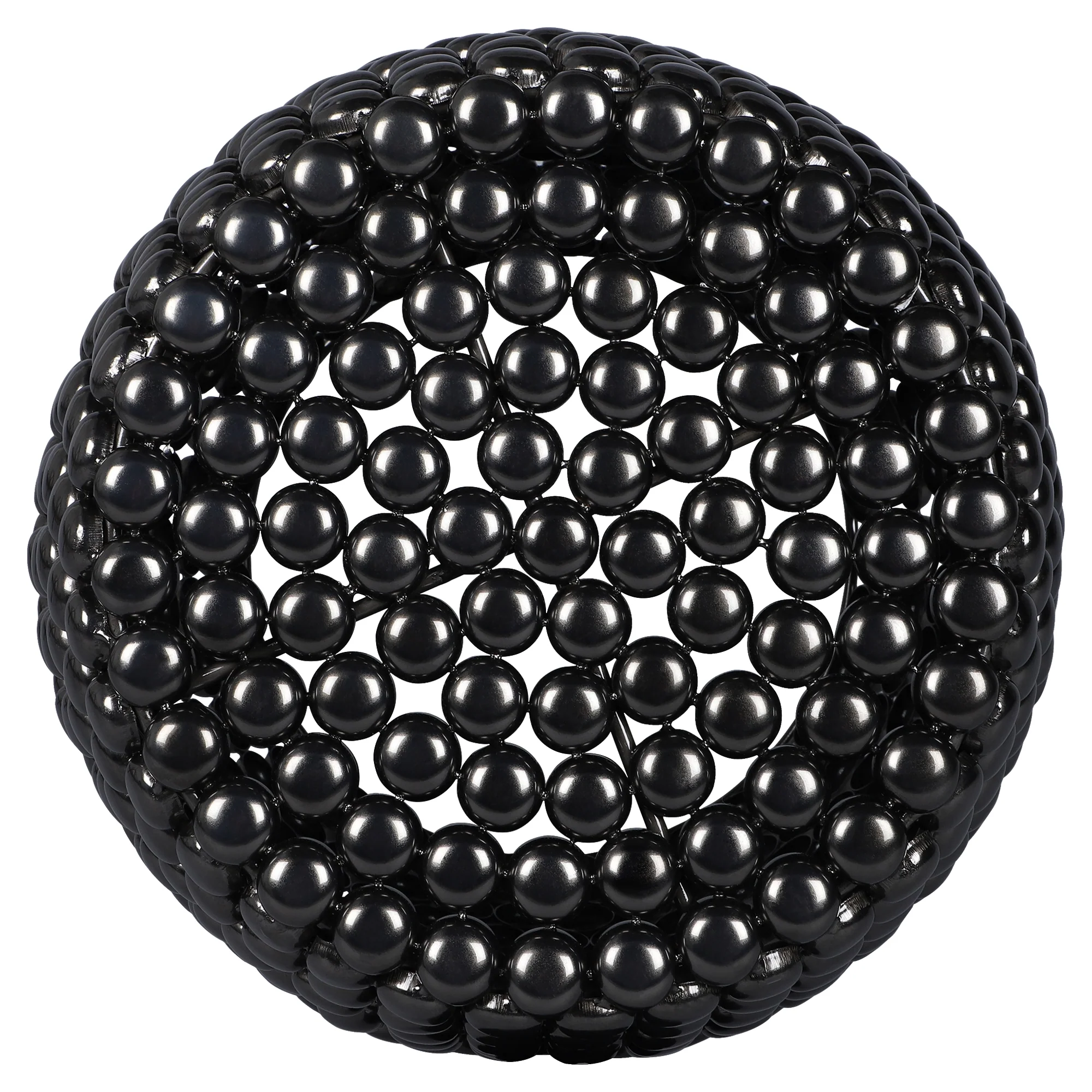 Beistelltisch 41x41x46 cm Schwarz aus Metall WOMO-Design - Image 2