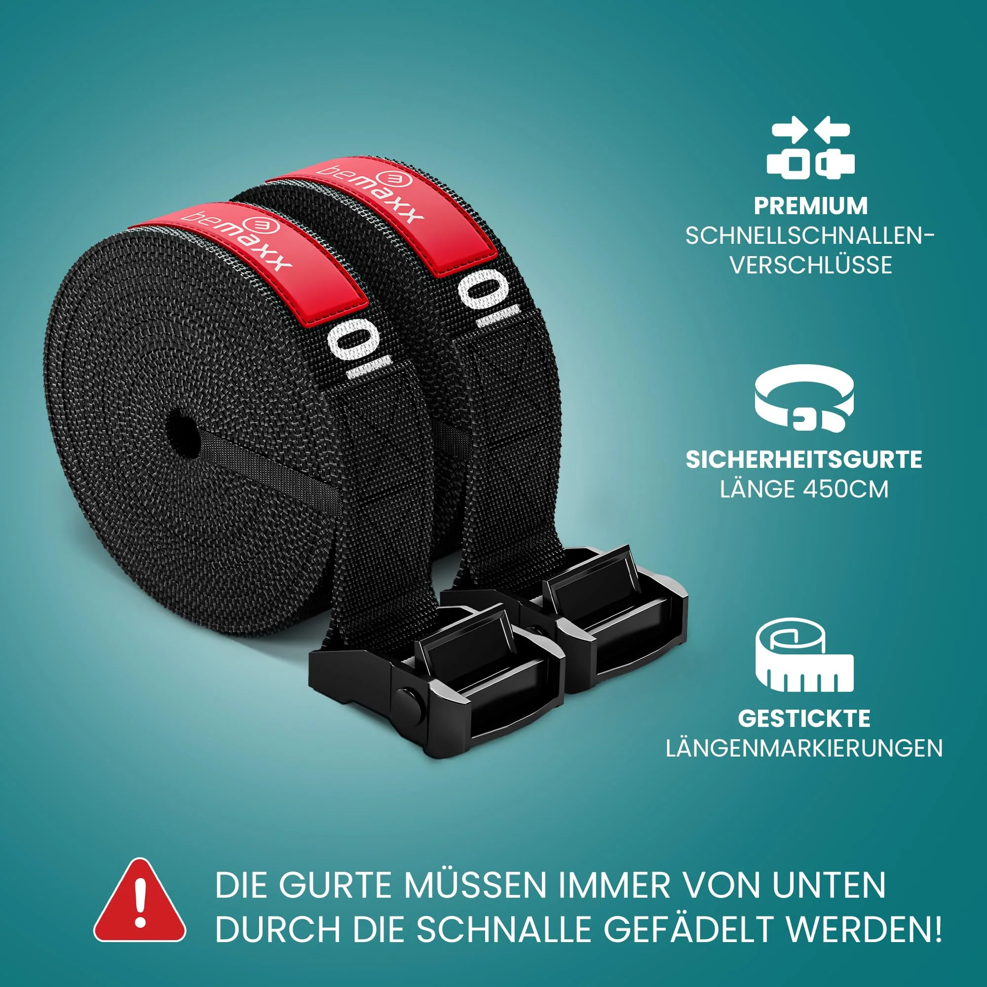 BeMaxx Turnringe Holz Gym Rings + Türanker & Trainings-eBook – Olympische Gymnastik - Image 3