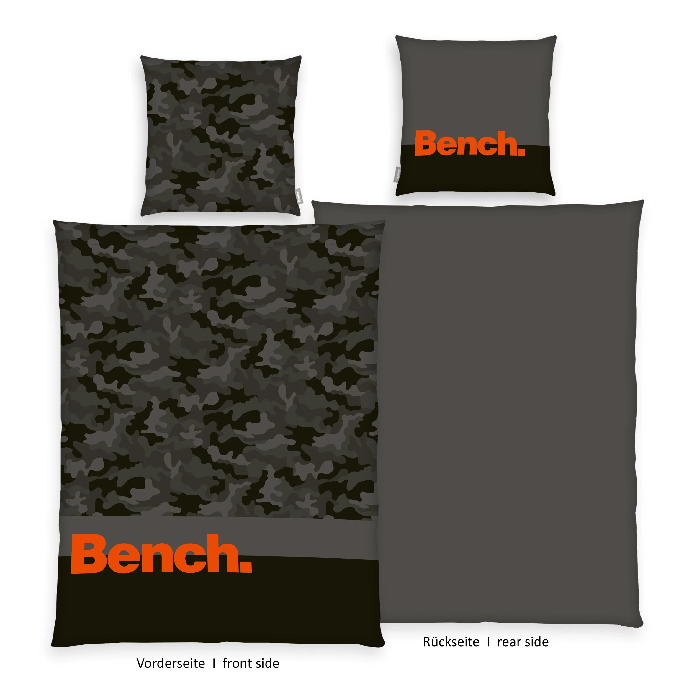 „Bench® Bettwäsche-Set 'Camouflage' – 135x200 oder 140x200, Renforcé - Image 2