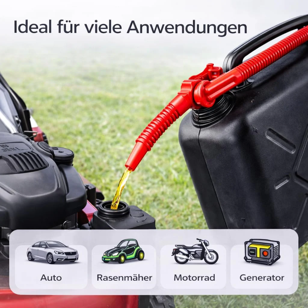Benzinkanister für Autos mit UN-Zulassung EU – mit Einfüllstutze - Image 6