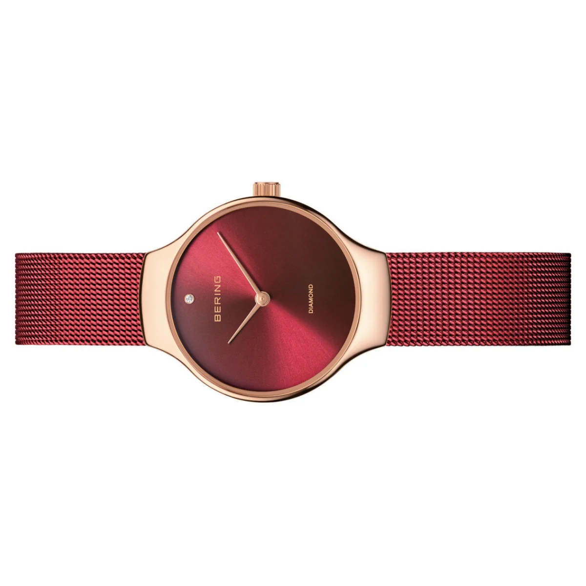 Bering Damen Uhr Armbanduhr Charity Collection - 13326-Charity Meshband - Image 2