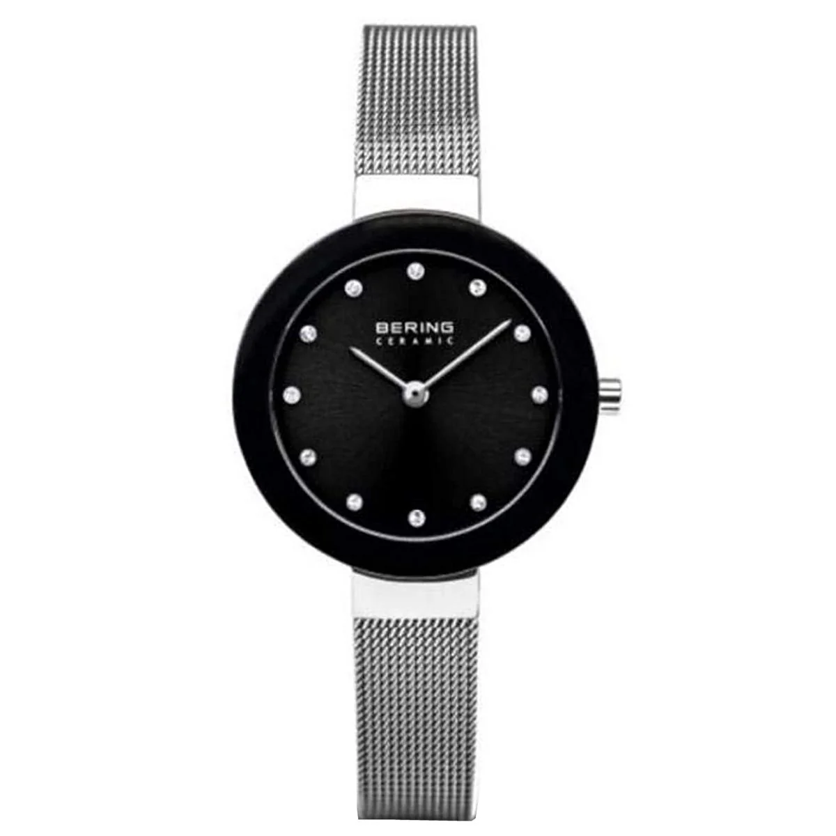 Bering Damen Uhr Armbanduhr Slim Ceramic - 11429-002 Meshband