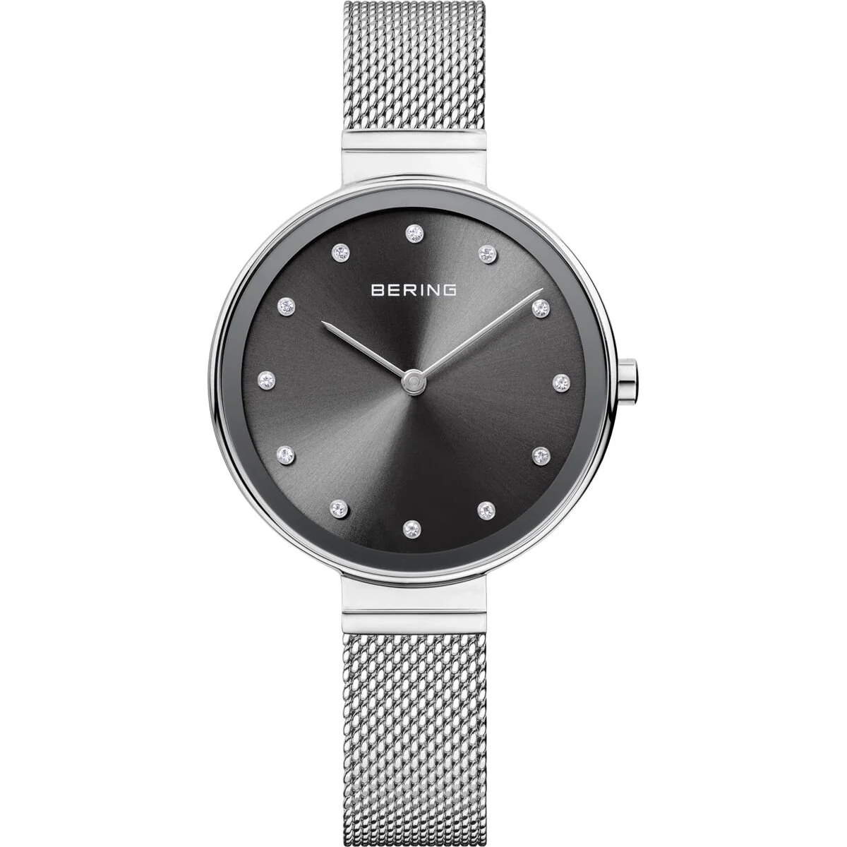 Bering Damen Uhr Armbanduhr Slim Classic - 12034-009 Meshband