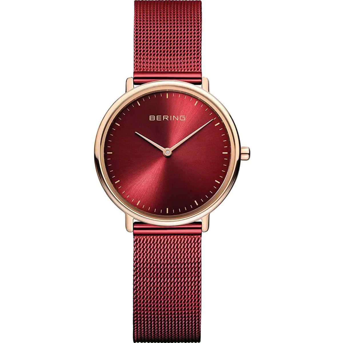 Bering Damen Uhr Armbanduhr Ultra Slim - 15729-363 Meshband