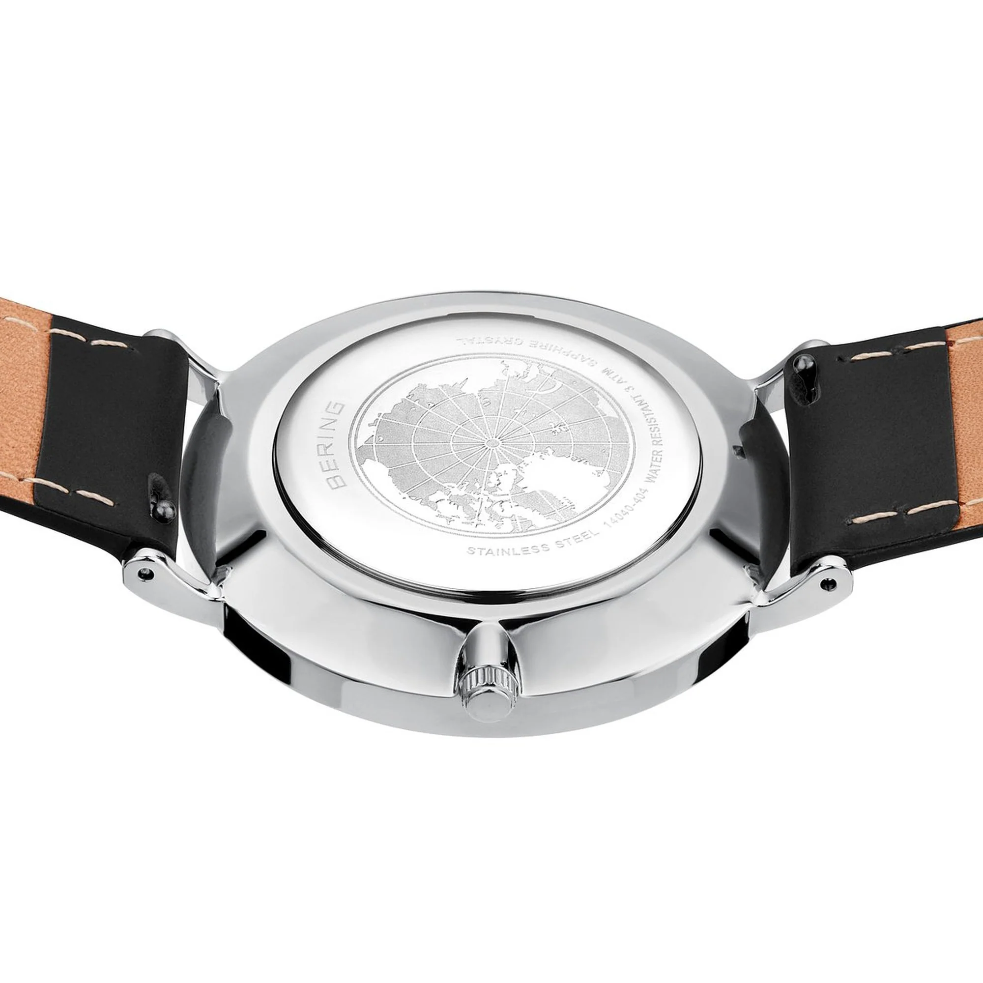 Bering Herren Uhr Armbanduhr Classic Small Second - 14040-404 Leder - Image 3