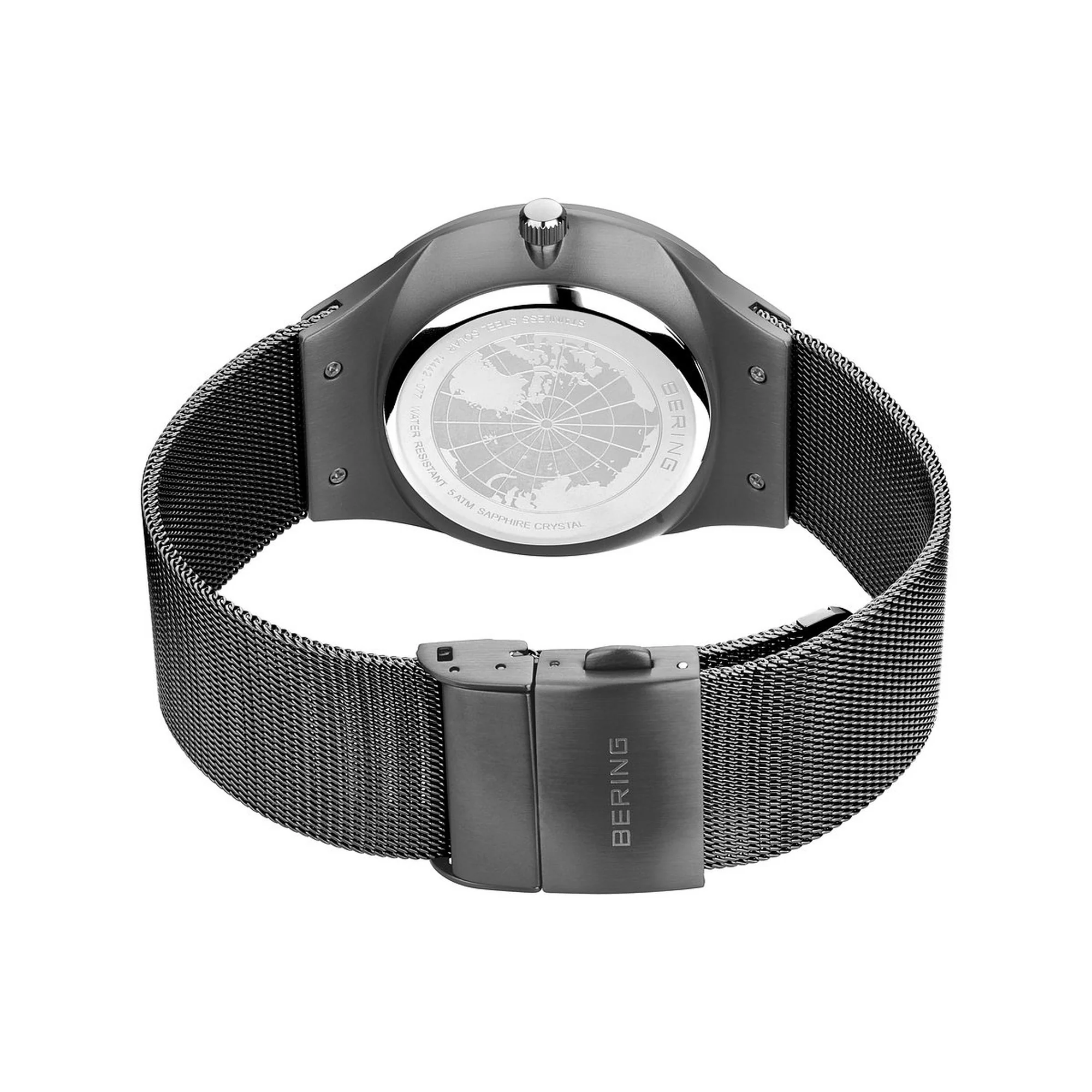 Bering Herren Uhr Armbanduhr Edelstahl grau 14442-077 Solar - Image 4