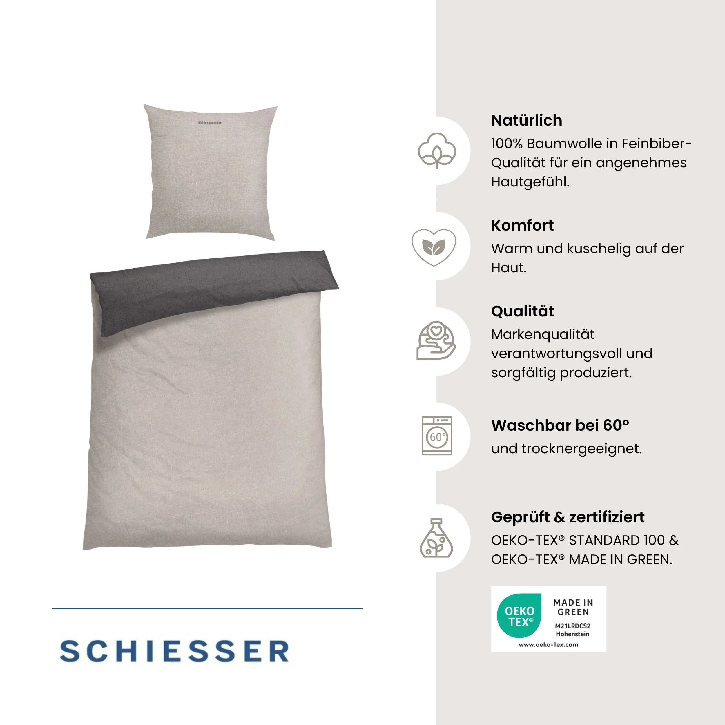 Bettwäscheset Doubleface Feinbiber 2-tlg. - Image 106