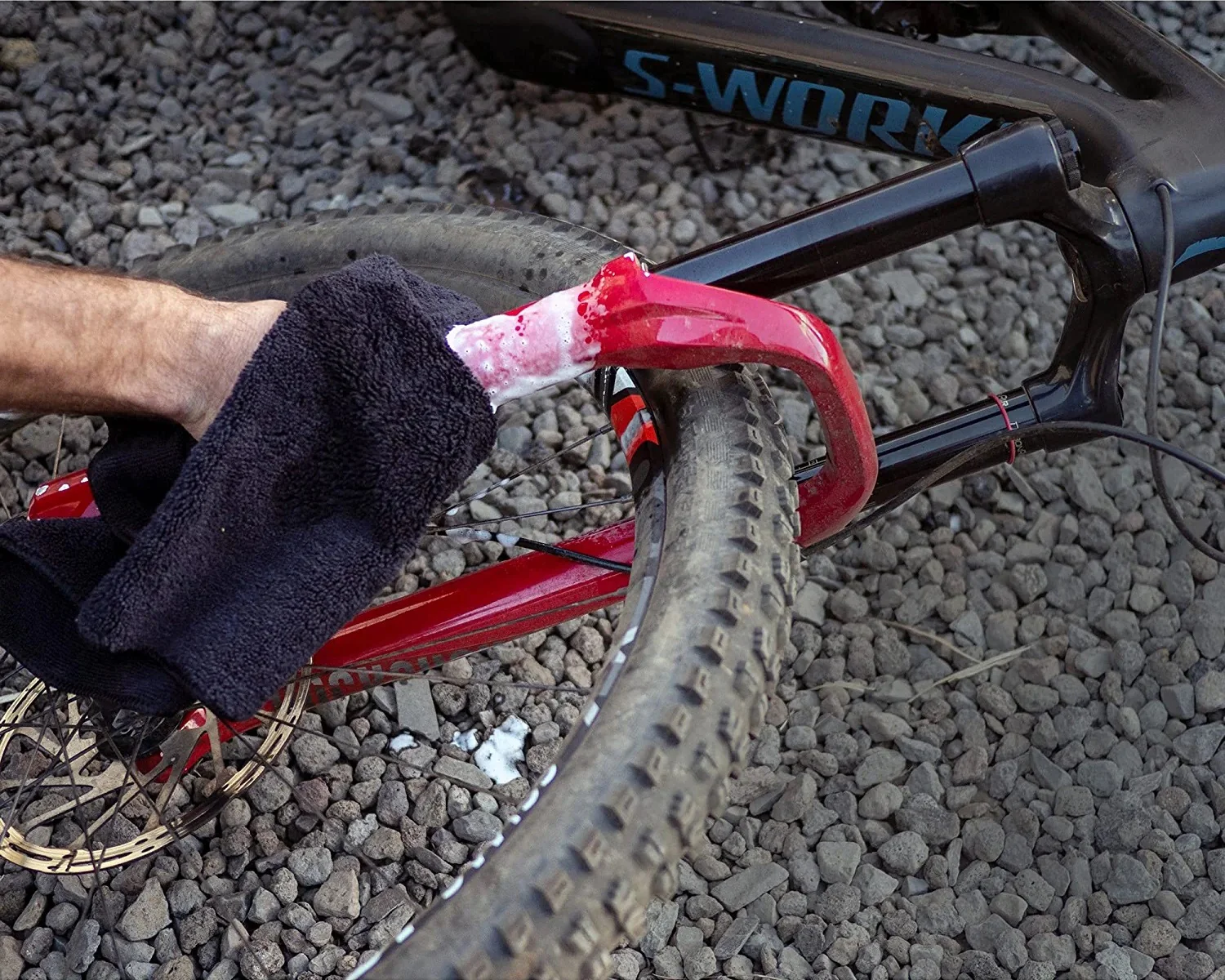 Bike Dirt Eraser Set Tuch + Bürste + Reiniger - Image 6