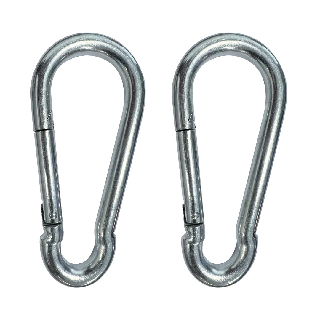 BLACK+DECKER 2 tlg Karabiner Haken 12x140mm 350 Kg Karabinerhaken Schnapphaken